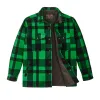 Lined Mackinaw Wool Jac Shirt - Acid Green / Black Heritage Plaid X sold by Filson