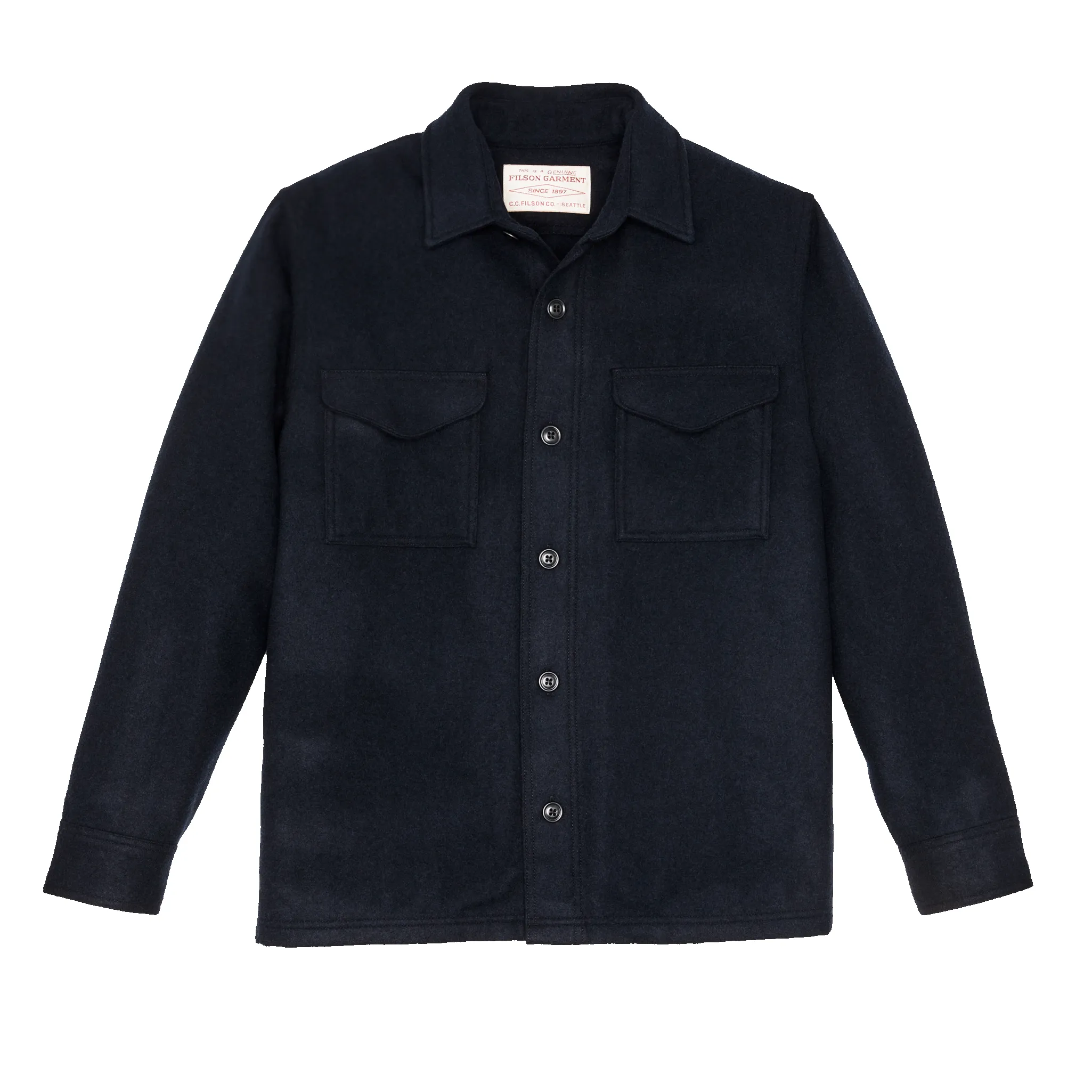 Wool Jac-shirt - Navy sold by Filson