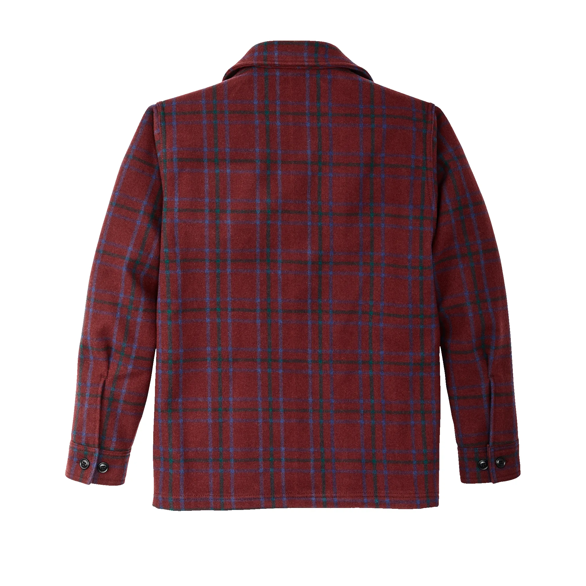 Seattle Wool Jac-shirt - Deep Red Blue Green sold by Filson product image thumbnail 2