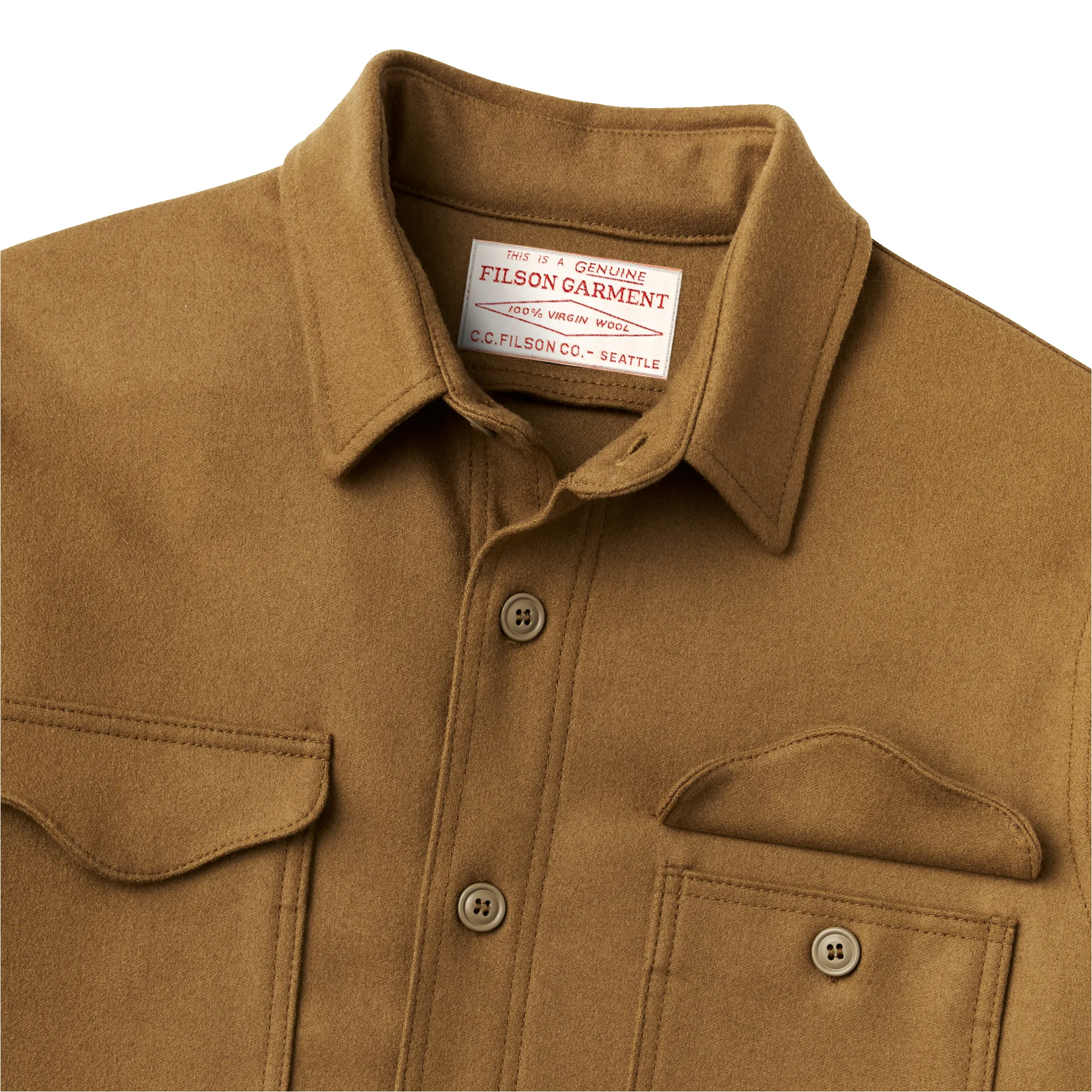 Jac-shirt - Dark Tan sold by Filson product image thumbnail 4