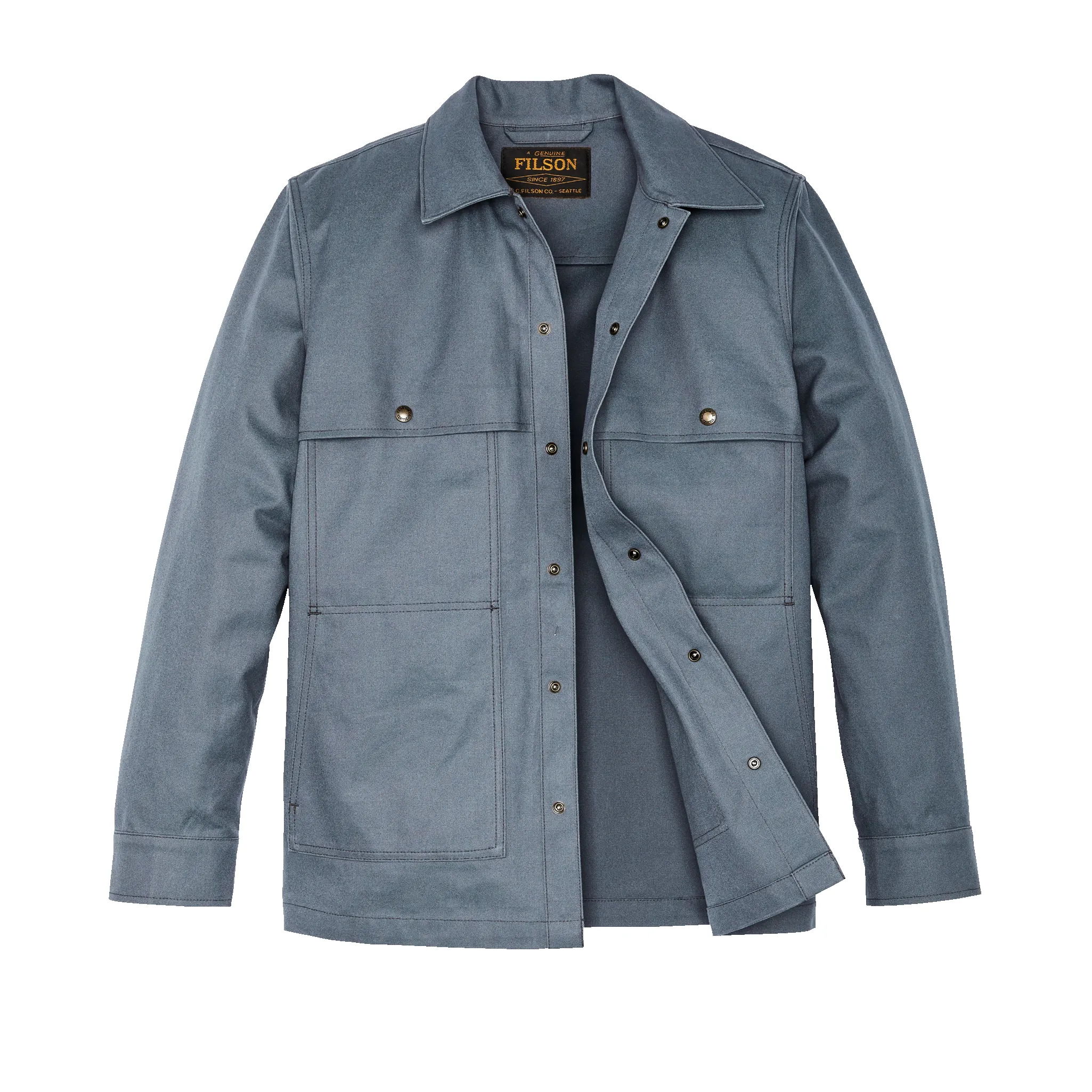 Dry Tin Cloth Forester Jac-shirt - Storm Blue sold by Filson product image thumbnail 3