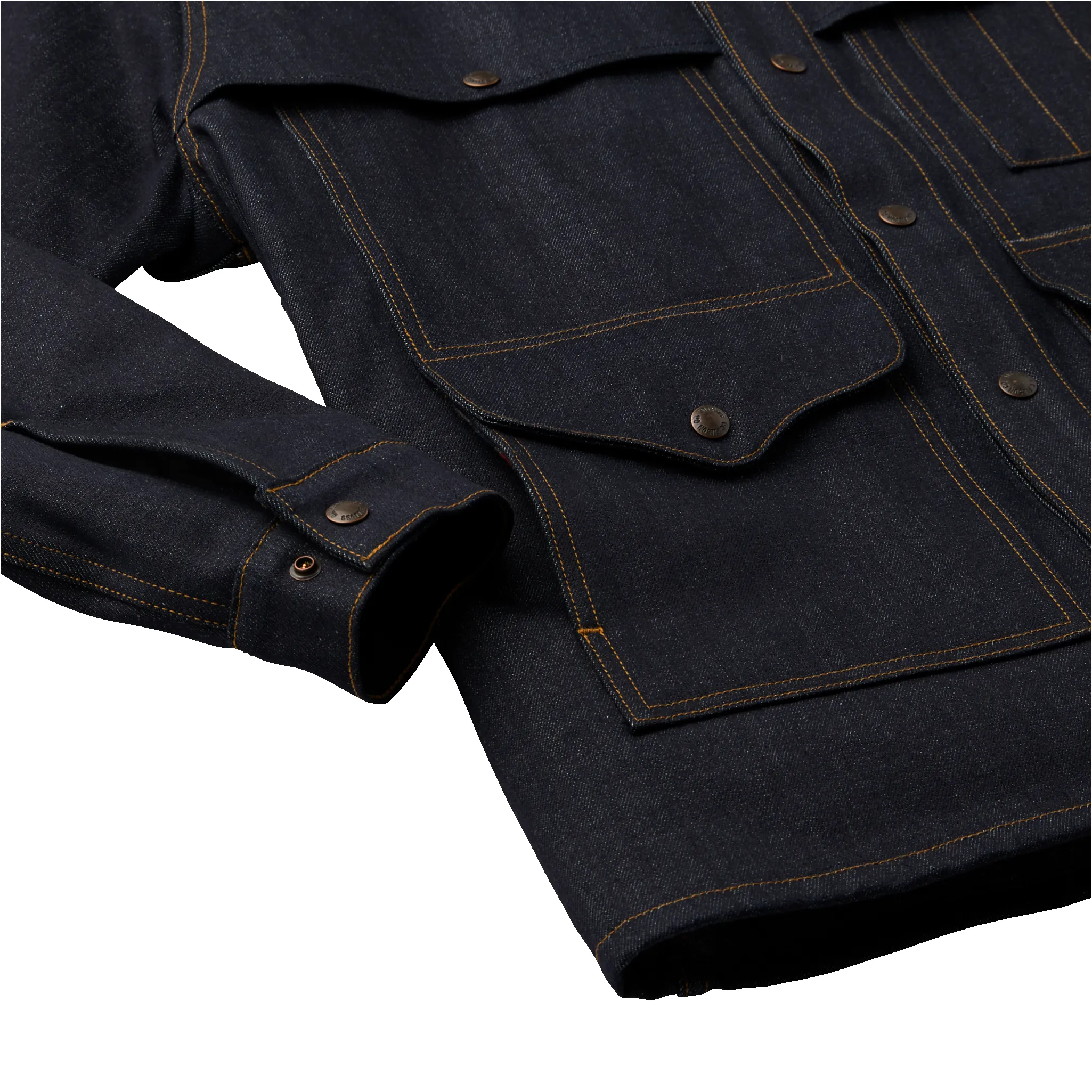 Lined Denim Cruiser Jacket - Raw Indigo / Canteen Stripe sold by Filson product image thumbnail 5