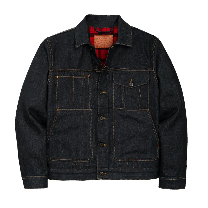 Lined Denim Short Cruiser Jacket - Raw Indigo sold by Filson