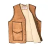 Shearling Cruiser Vest - Almond Beige sold by Filson
