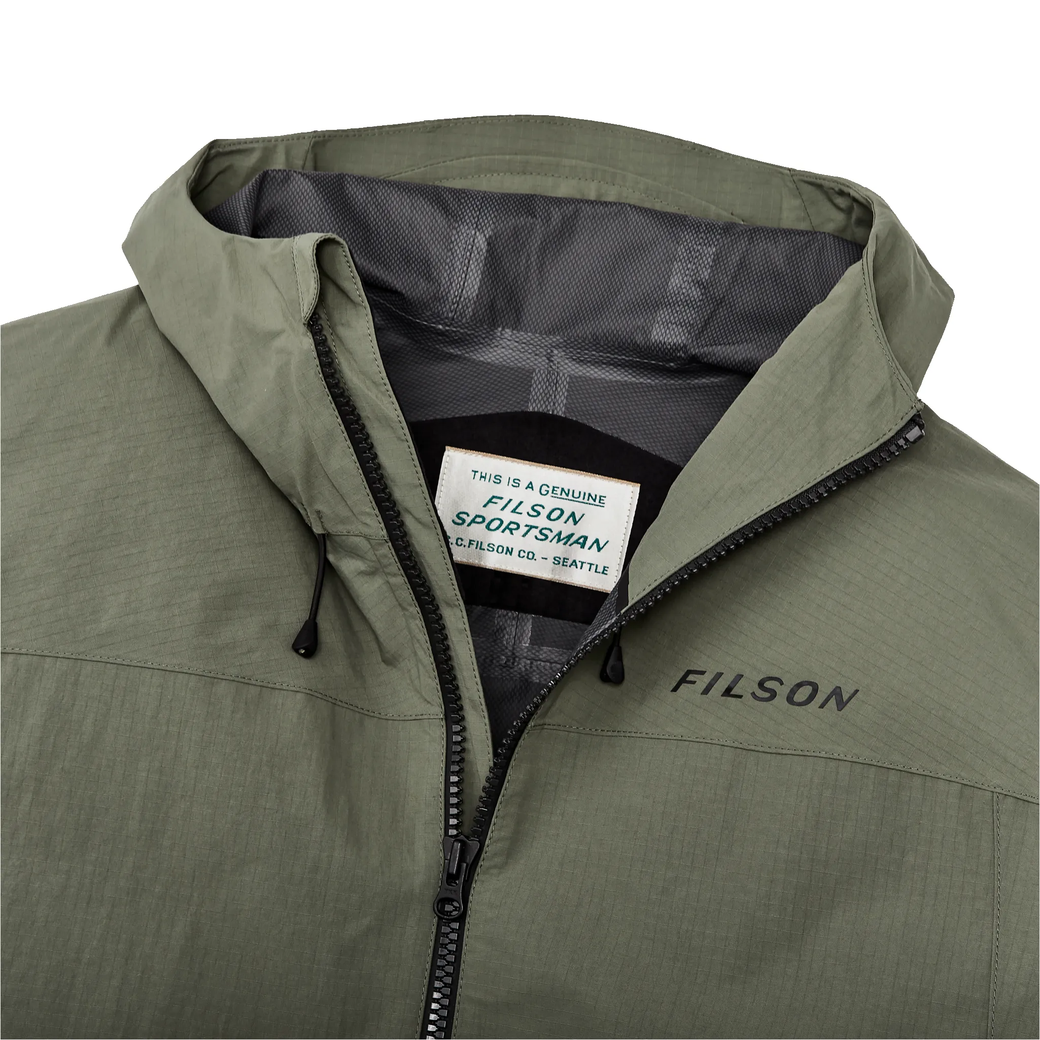 Swiftwater Rain Jacket - Service Green sold by Filson product image thumbnail 4