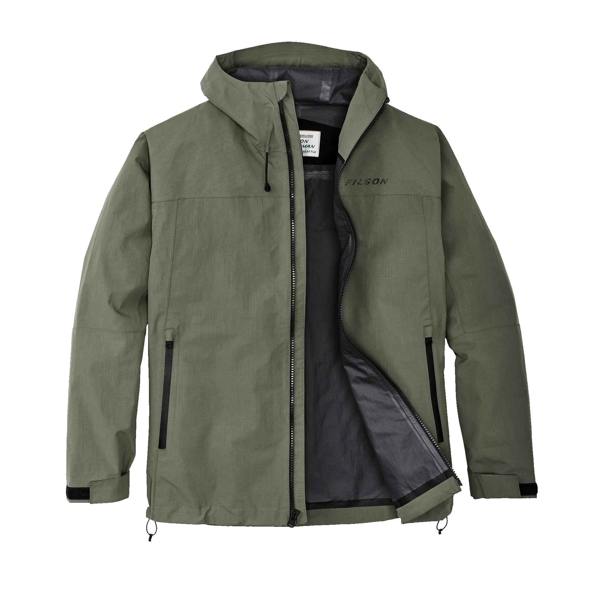 Swiftwater Rain Jacket - Service Green sold by Filson product image thumbnail 3
