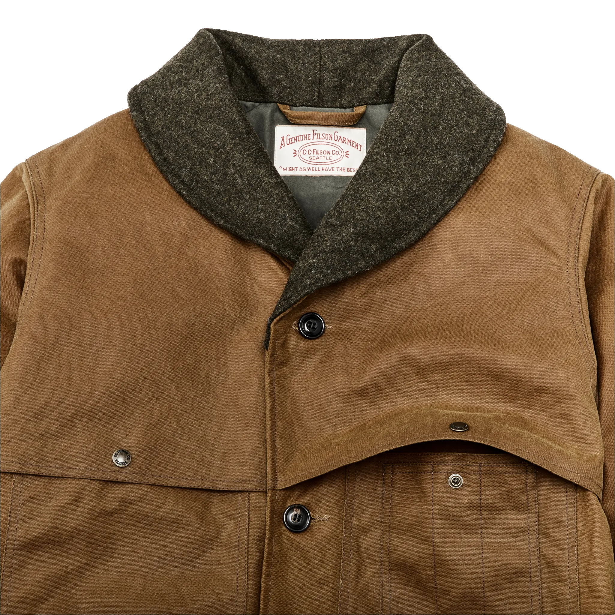 Tin Cloth Insulated Packer Coat - Dark Tan sold by Filson product image thumbnail 4