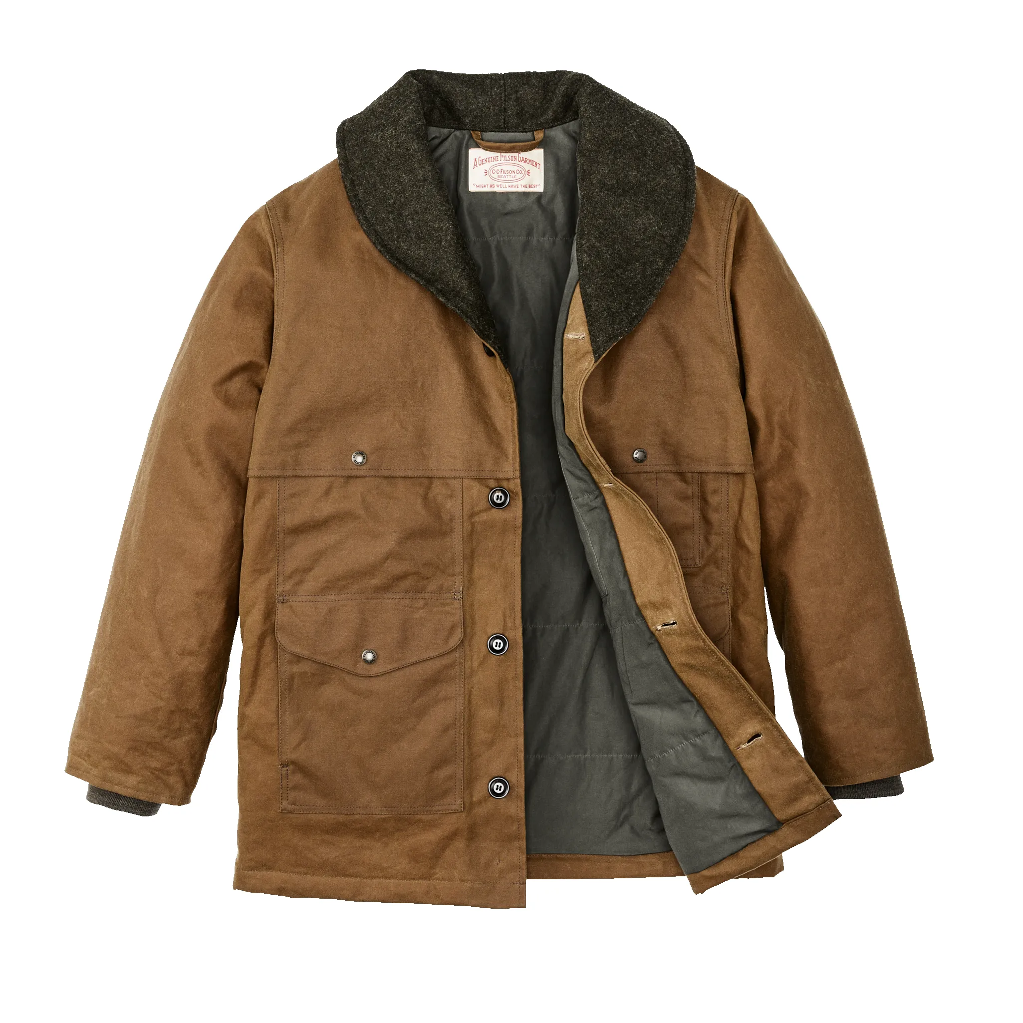Tin Cloth Insulated Packer Coat - Dark Tan sold by Filson product image thumbnail 3