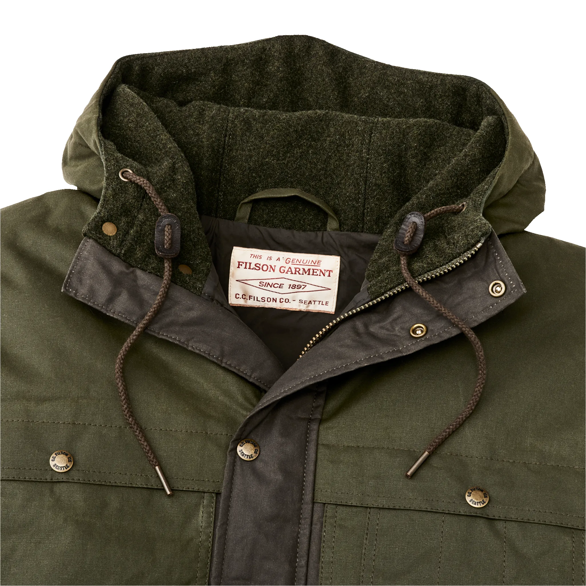 Down Cruiser Parka - Otter Green sold by Filson product image thumbnail 4