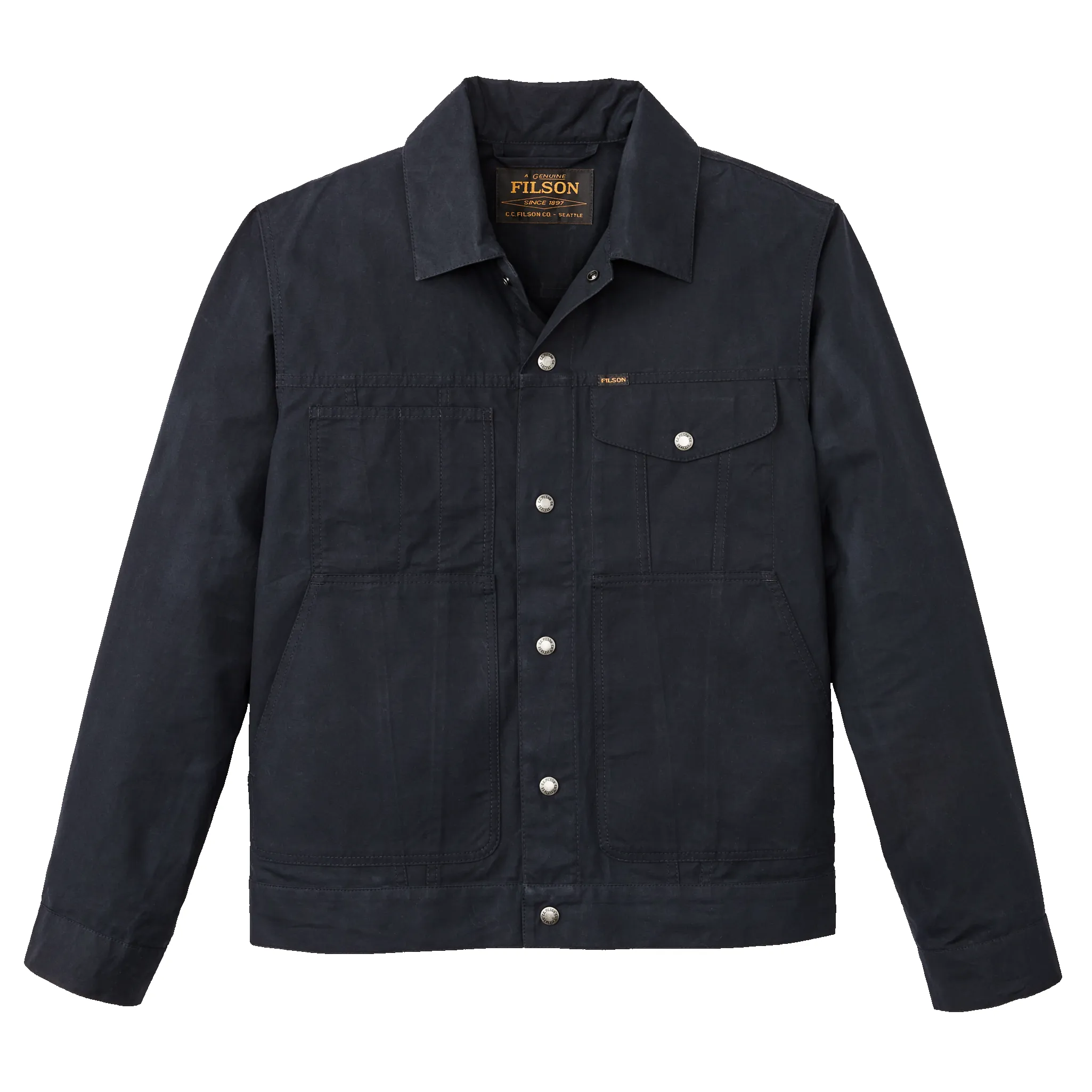 Dry Wax Short Cruiser Jacket - Navy sold by Filson