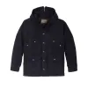 Mackinaw Wool Hooded Cruiser Jacket - Dark Navy sold by Filson