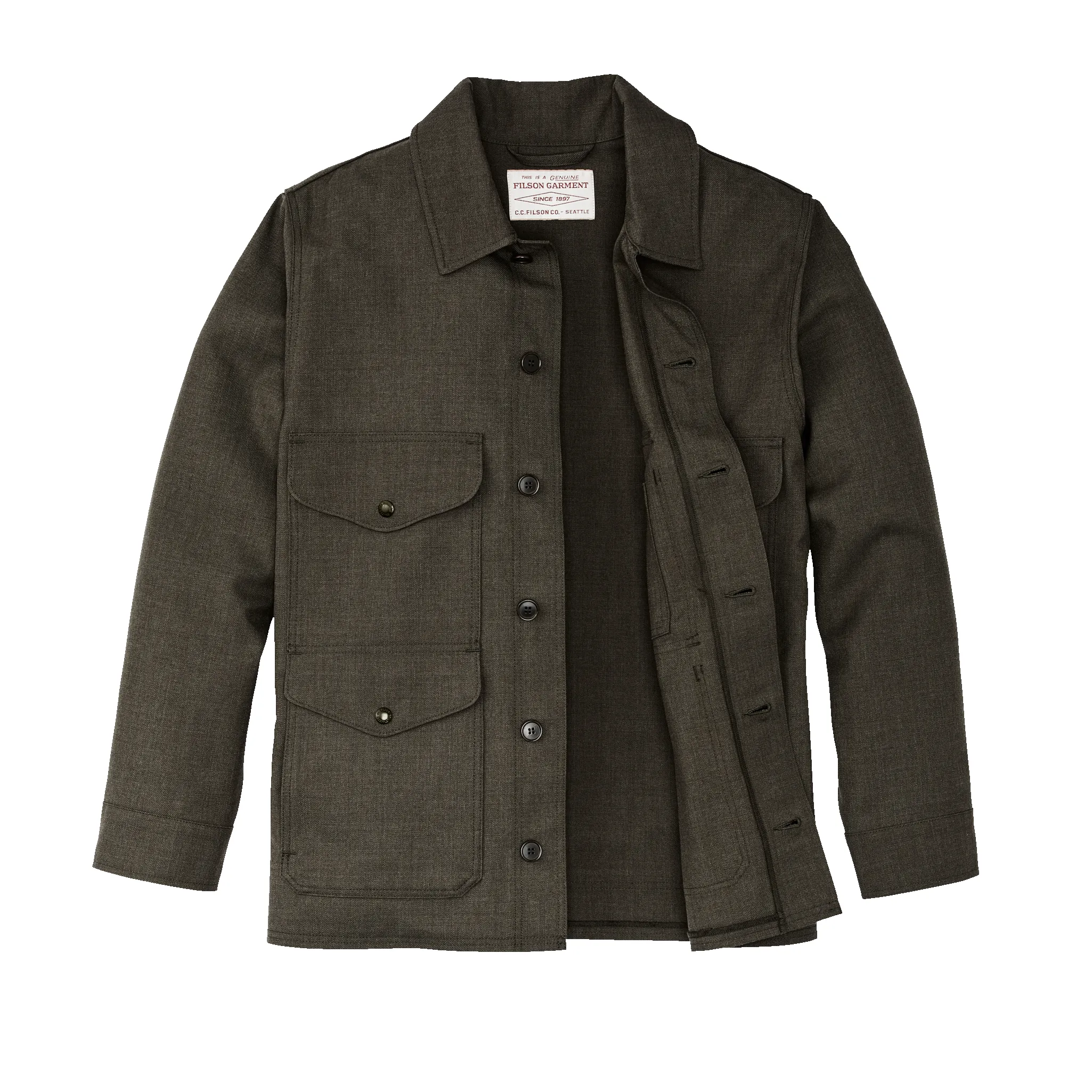 Forestry Cloth Cruiser Jacket - Forest Green Heather sold by Filson product image thumbnail 3