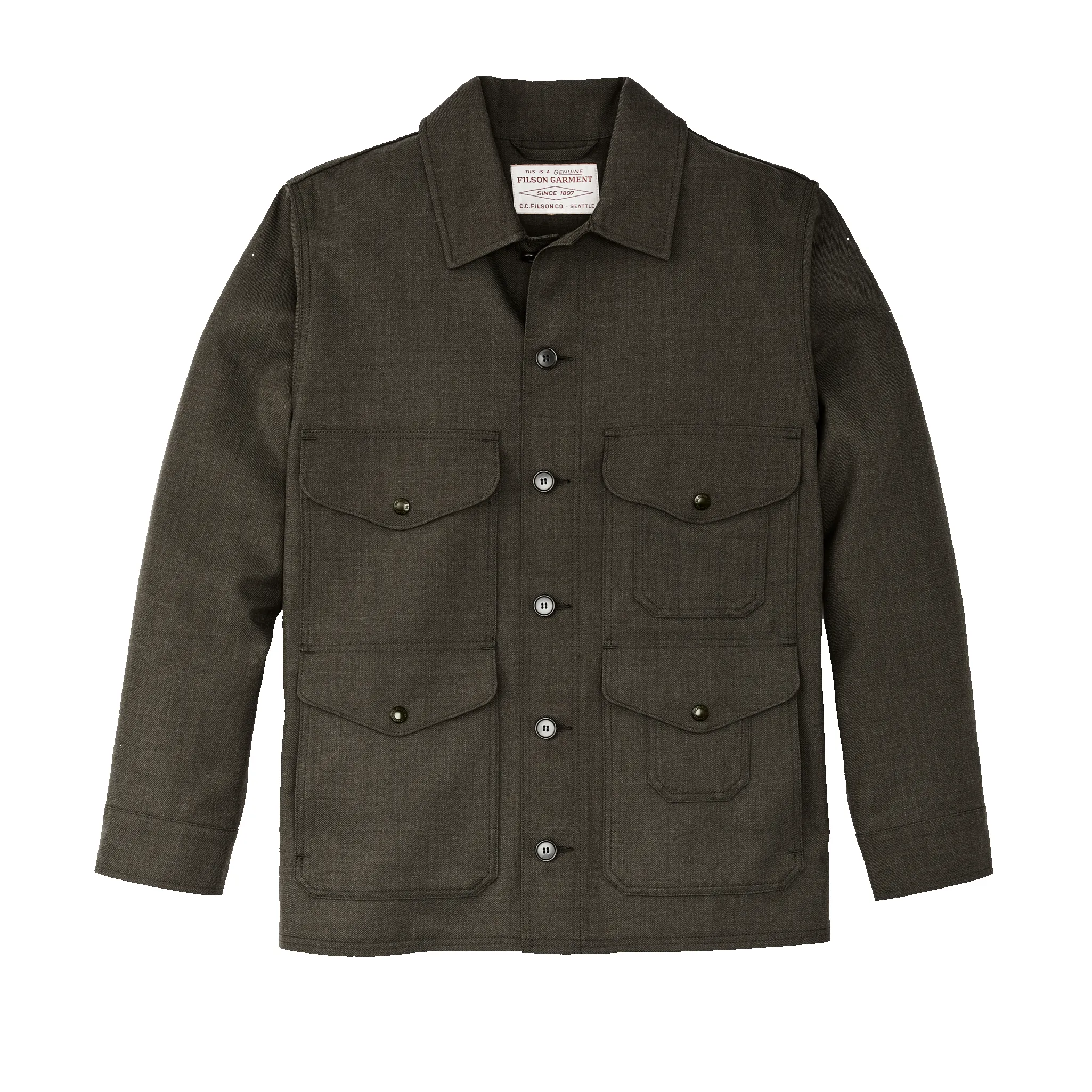Forestry Cloth Cruiser Jacket - Forest Green Heather sold by Filson