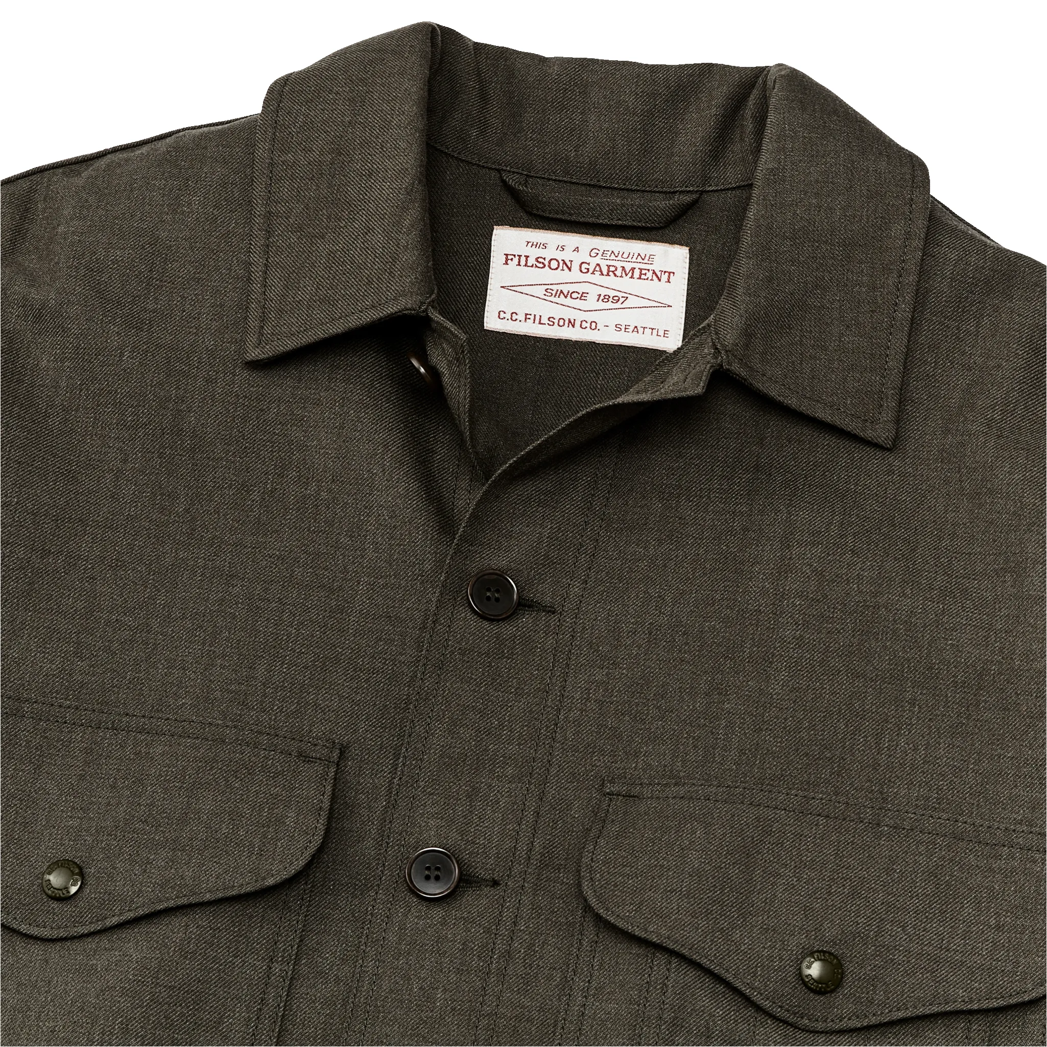 Forestry Cloth Cruiser Jacket - Forest Green Heather sold by Filson product image thumbnail 4