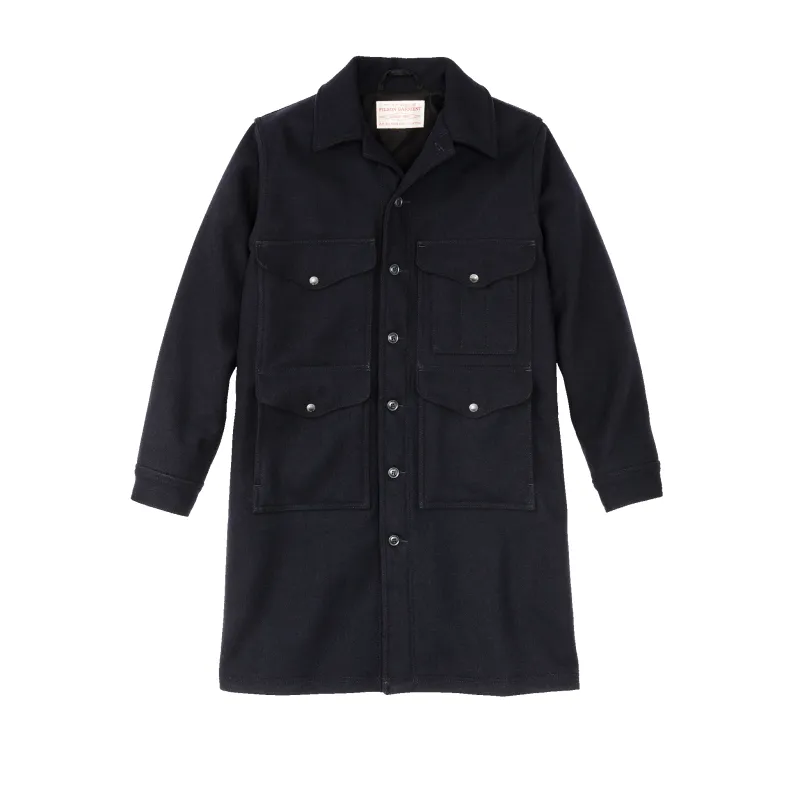 Long Mackinaw Wool Cruiser - Dark Navy sold by Filson