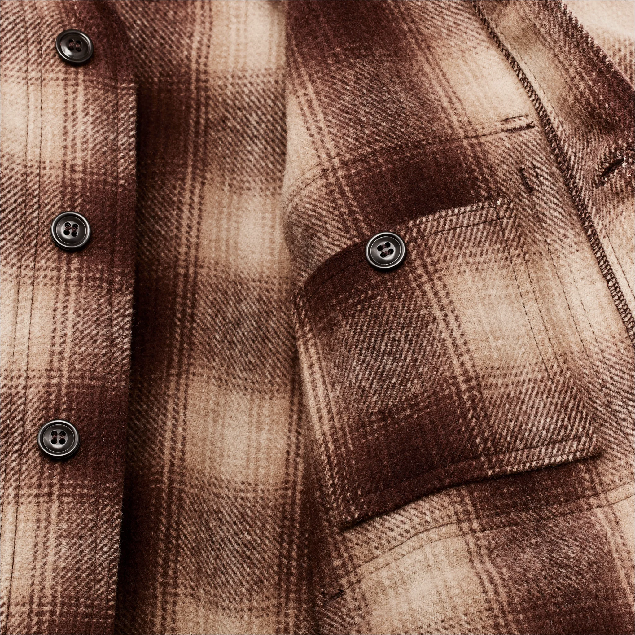 Mackinaw Wool Cruiser Jacket - Brown / Tan Ombre sold by Filson product image thumbnail 5