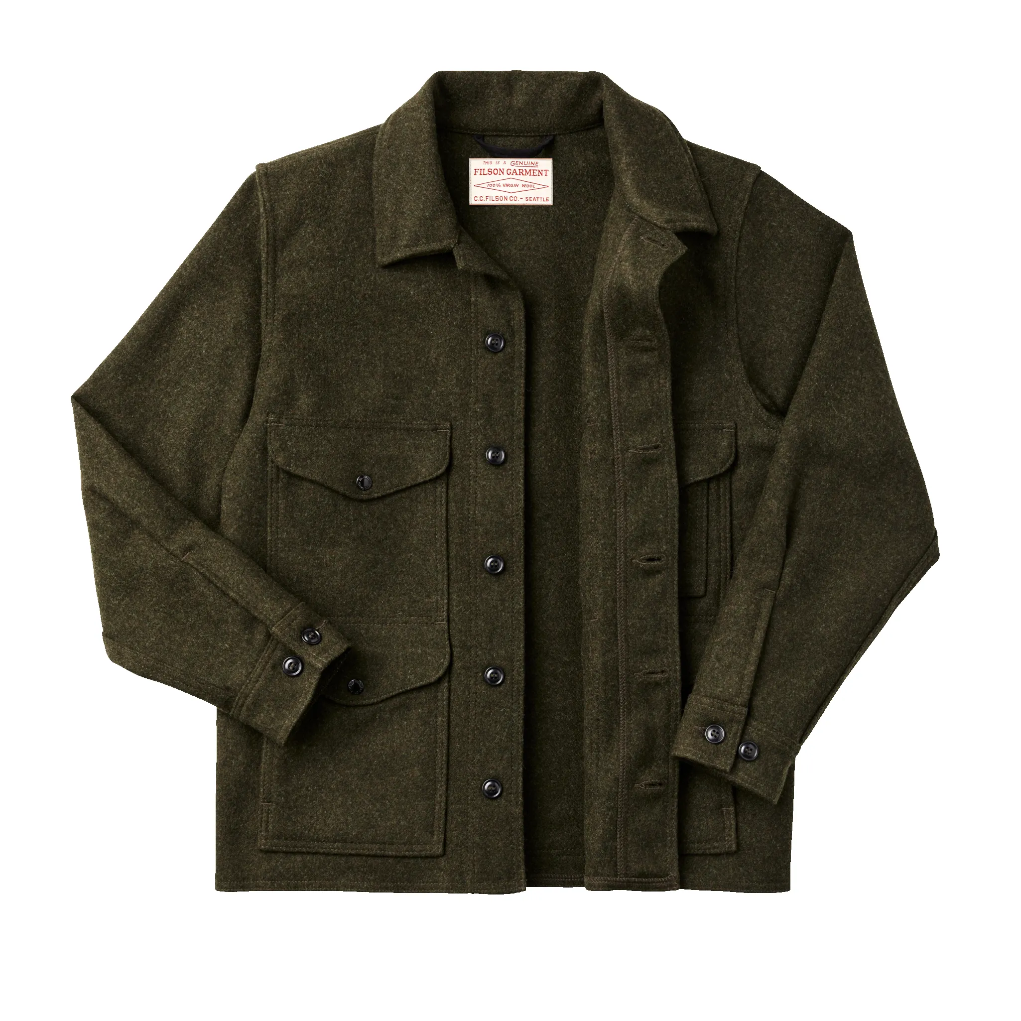 Mackinaw Wool Cruiser Jacket - Forest Green sold by Filson product image thumbnail 3