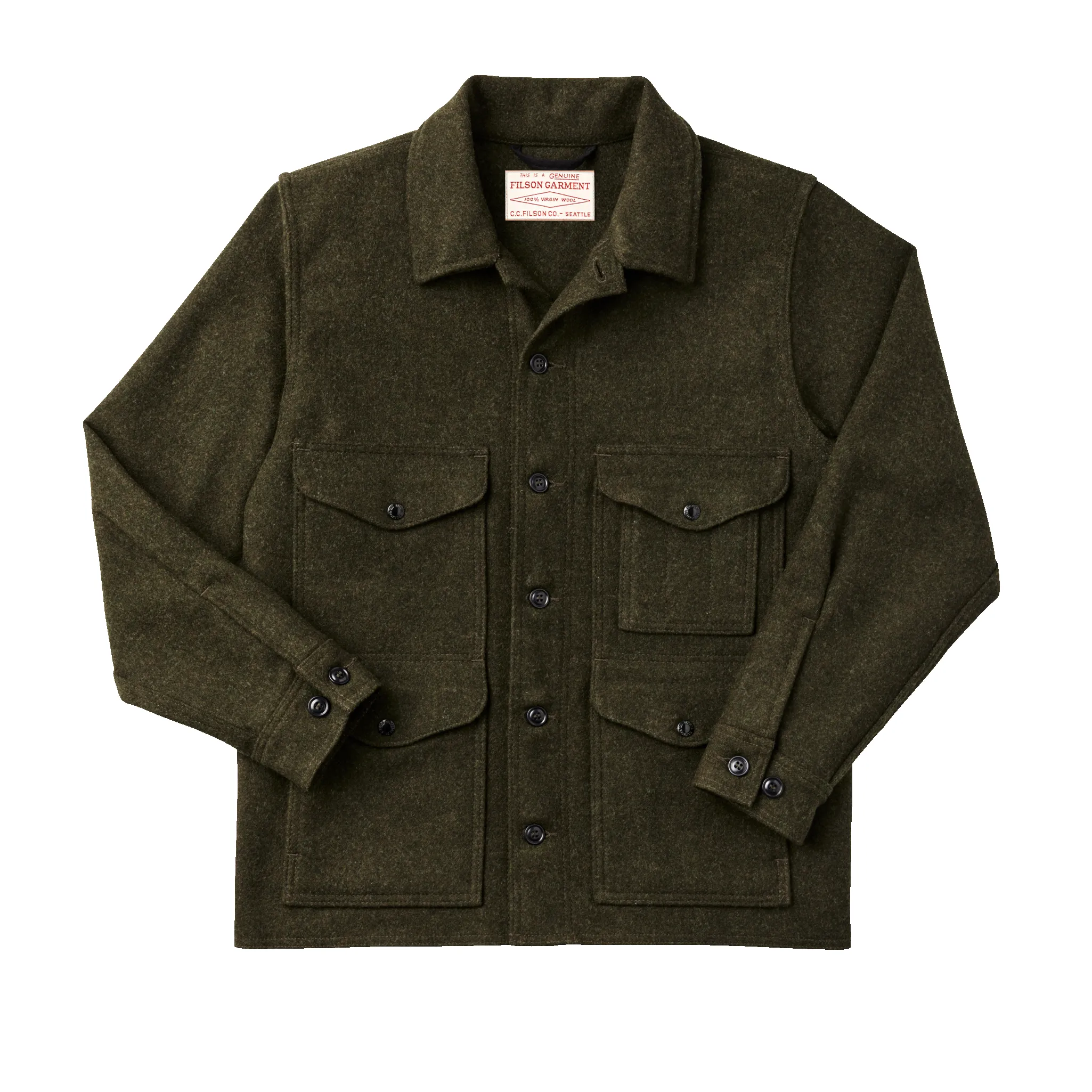 Mackinaw Wool Cruiser Jacket - Forest Green sold by Filson