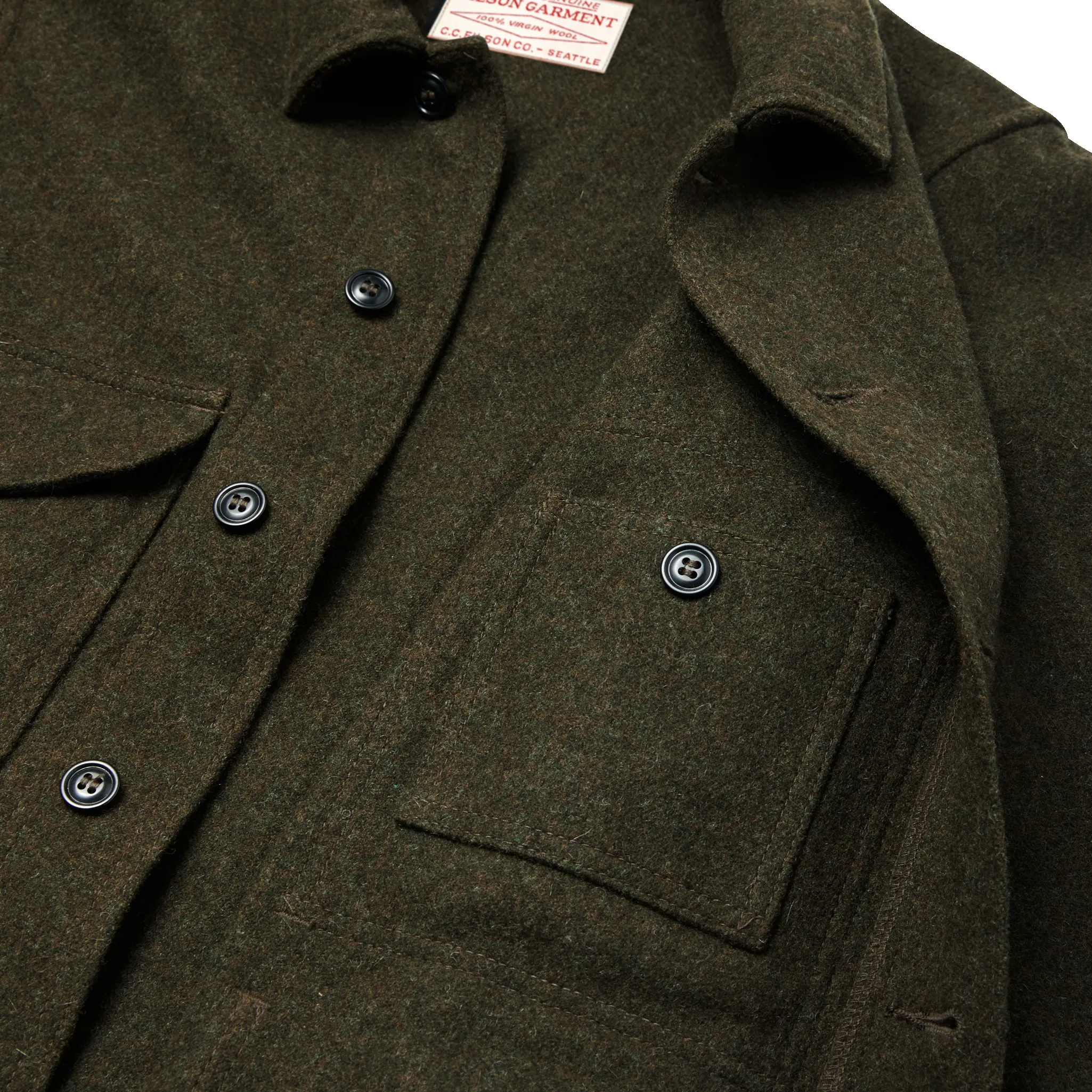 Mackinaw Wool Cruiser Jacket - Forest Green sold by Filson product image thumbnail 5
