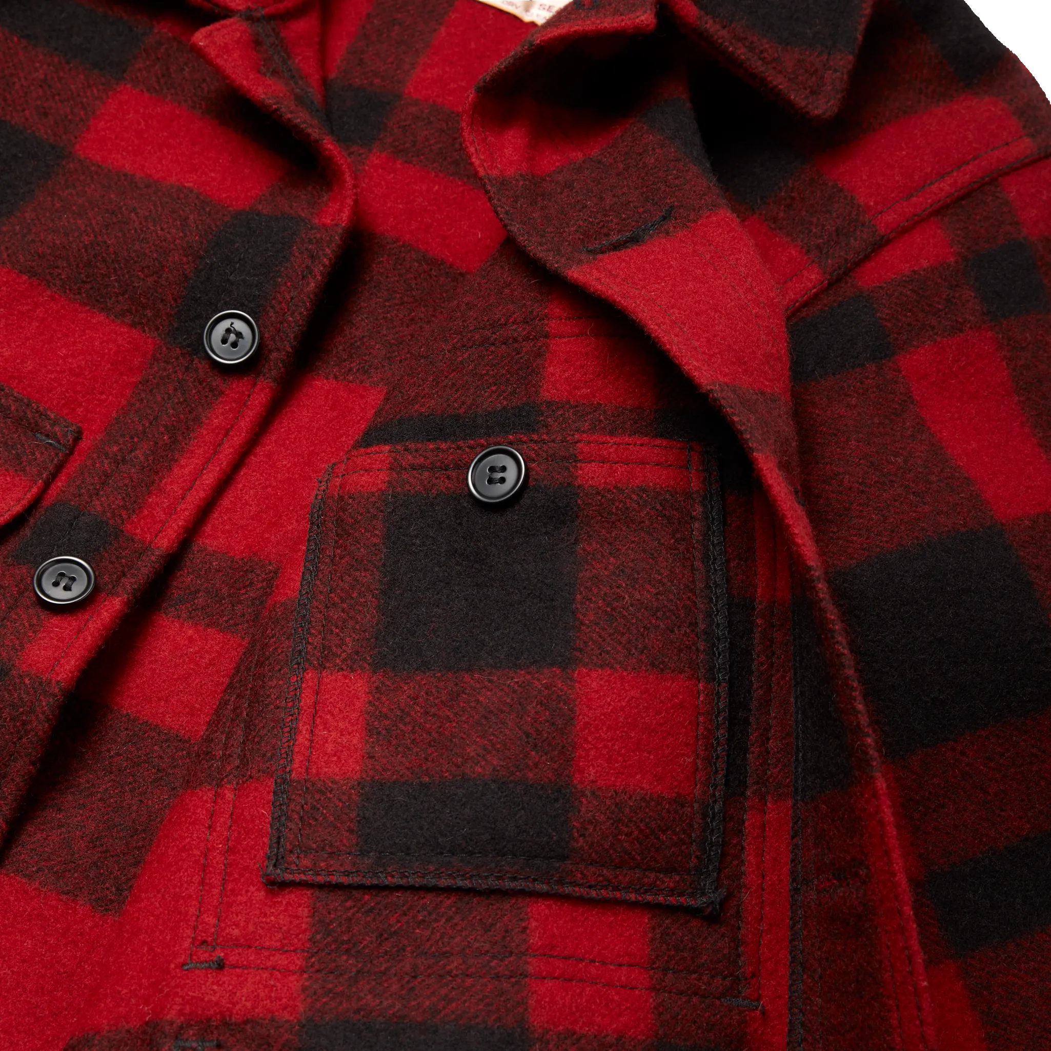 Mackinaw Wool Cruiser Jacket - Red/black Plaid sold by Filson product image thumbnail 4