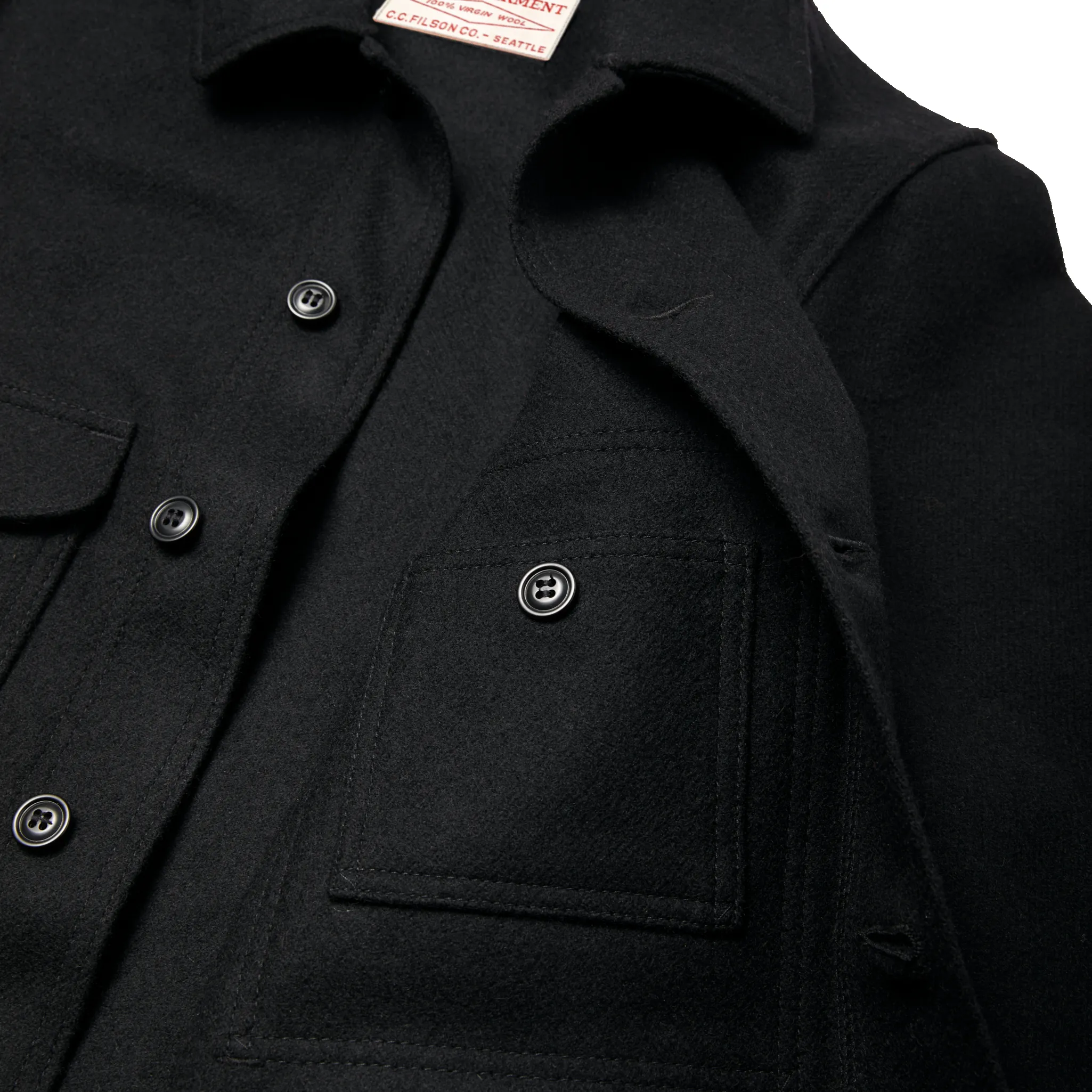 Mackinaw Wool Cruiser Jacket - Dark Navy / Solid sold by Filson product image thumbnail 4