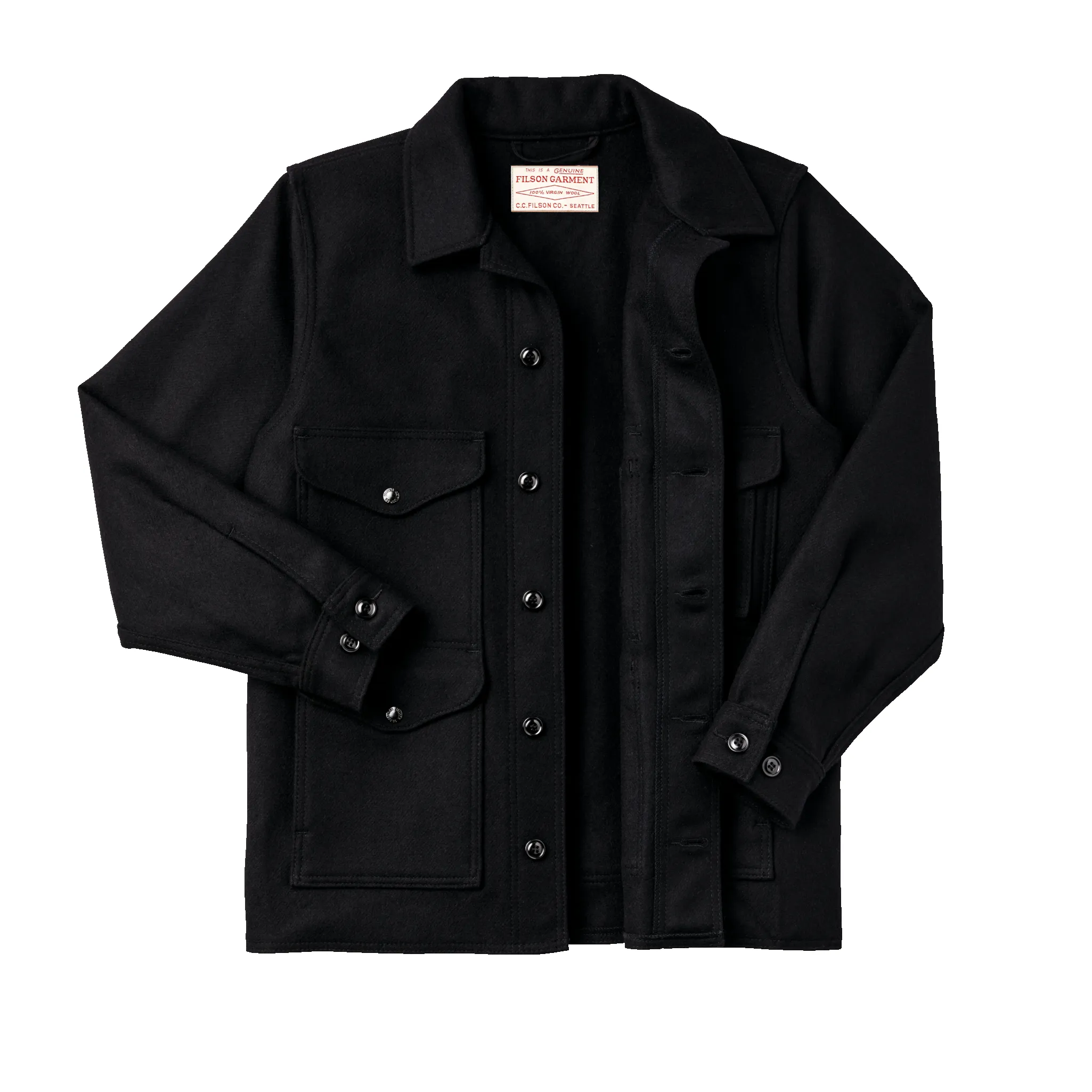 Mackinaw Wool Cruiser Jacket - Dark Navy / Solid sold by Filson product image thumbnail 3