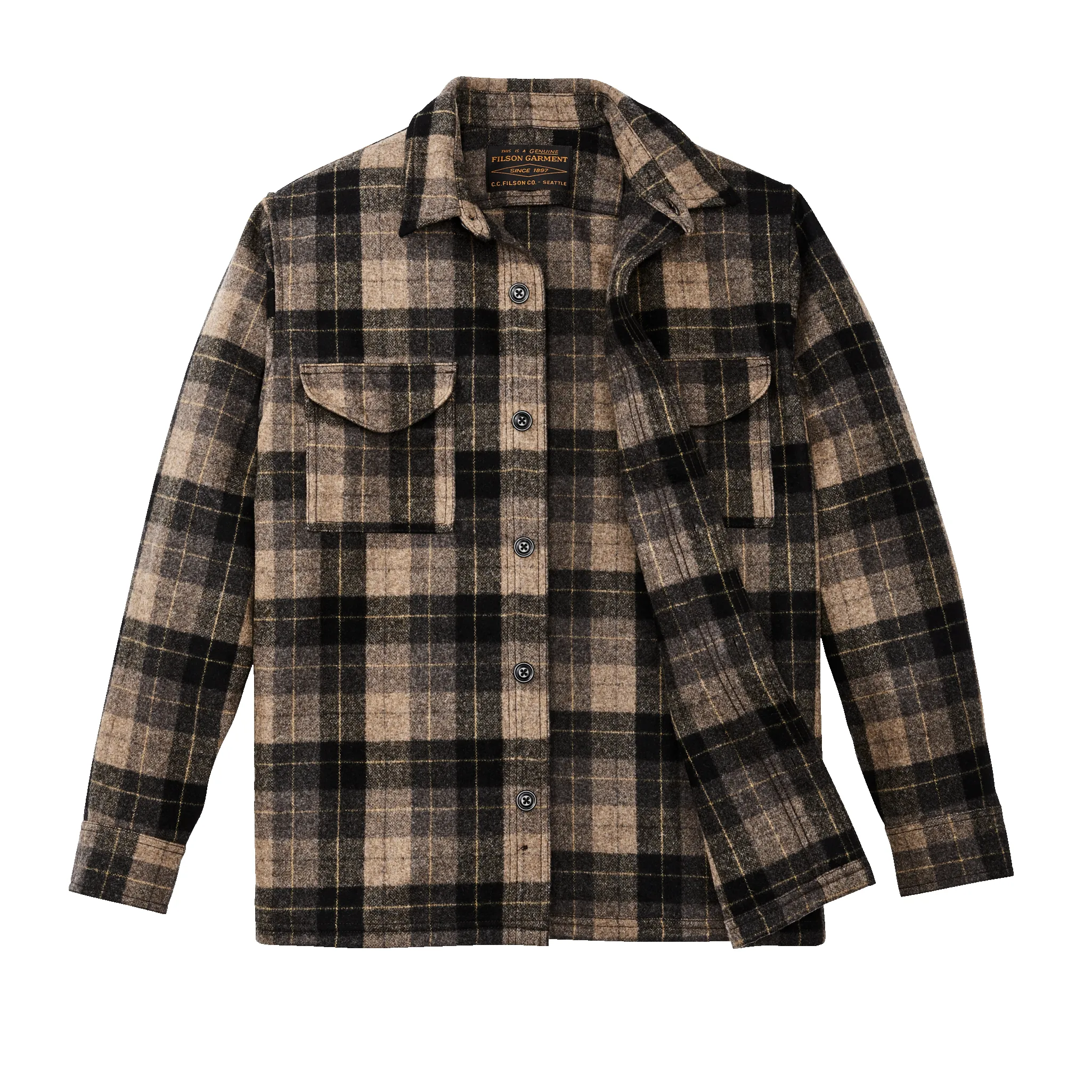 Wool Jac-shirt - Oat / Brown / Heather / Multi Plaid sold by Filson product image thumbnail 3