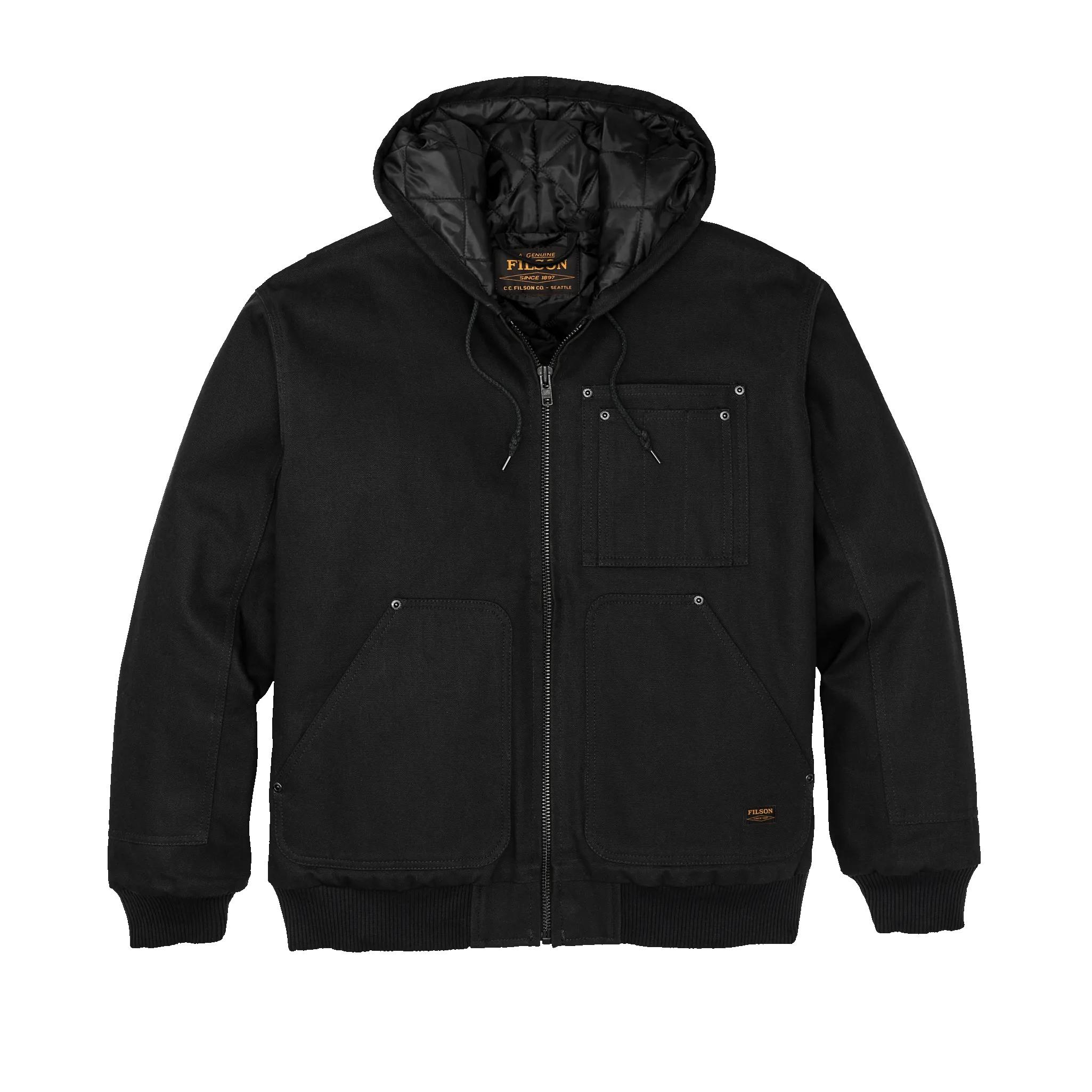 Worksmith Insulated Bomber Jacket - Black sold by Filson