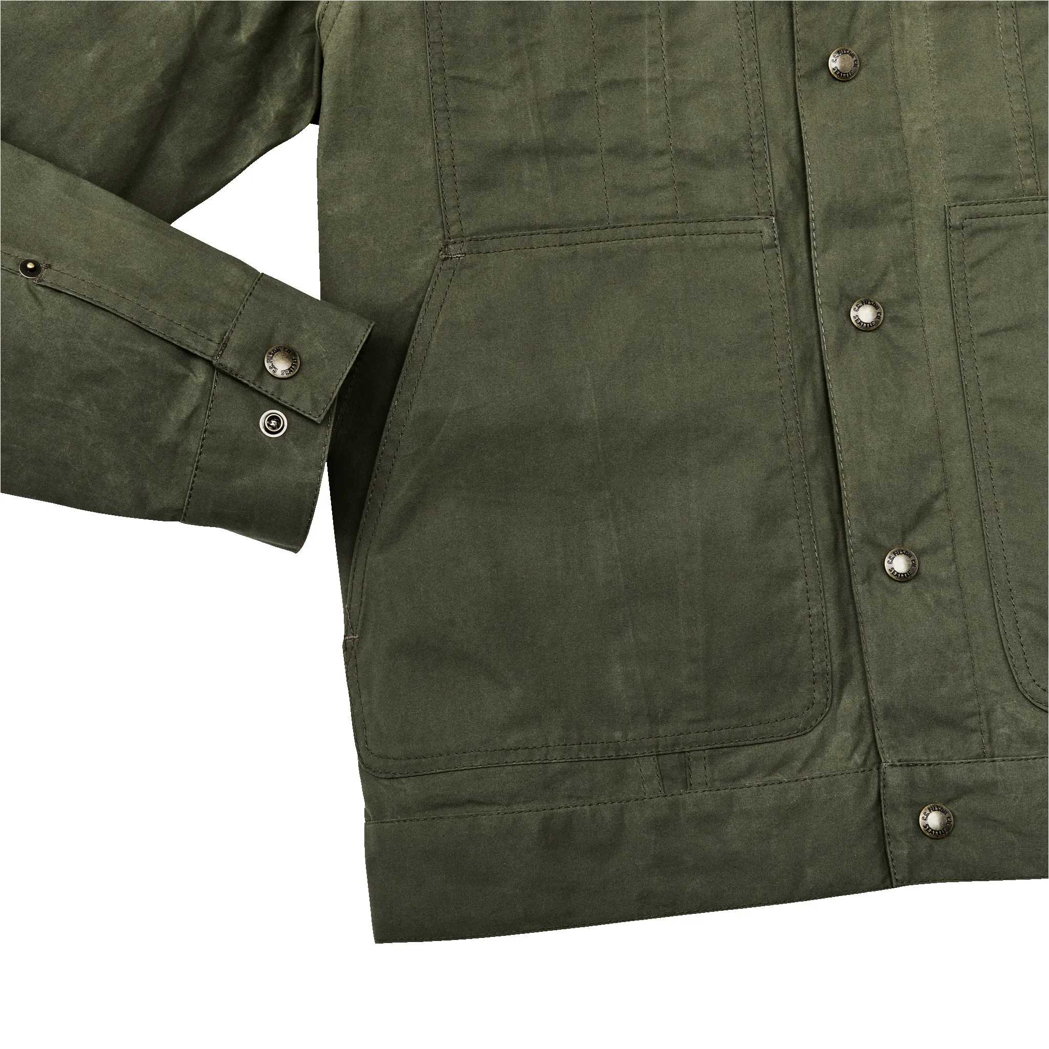 Dry Wax Short Cruiser Jacket - Olive sold by Filson product image thumbnail 5