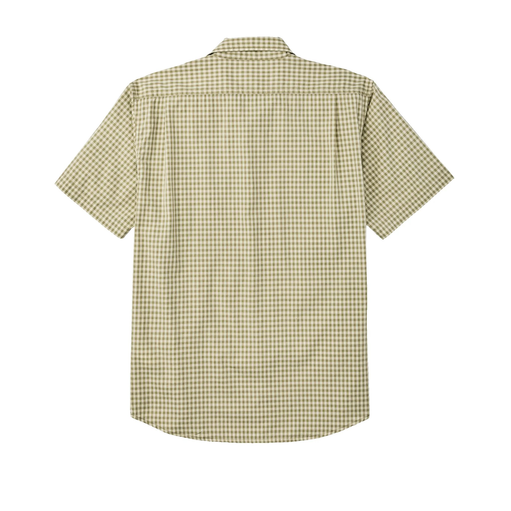 Filson's Washed Short Sleeve Feather Cloth Shirt - Green / Ivory Gingham sold by Filson product image thumbnail 2