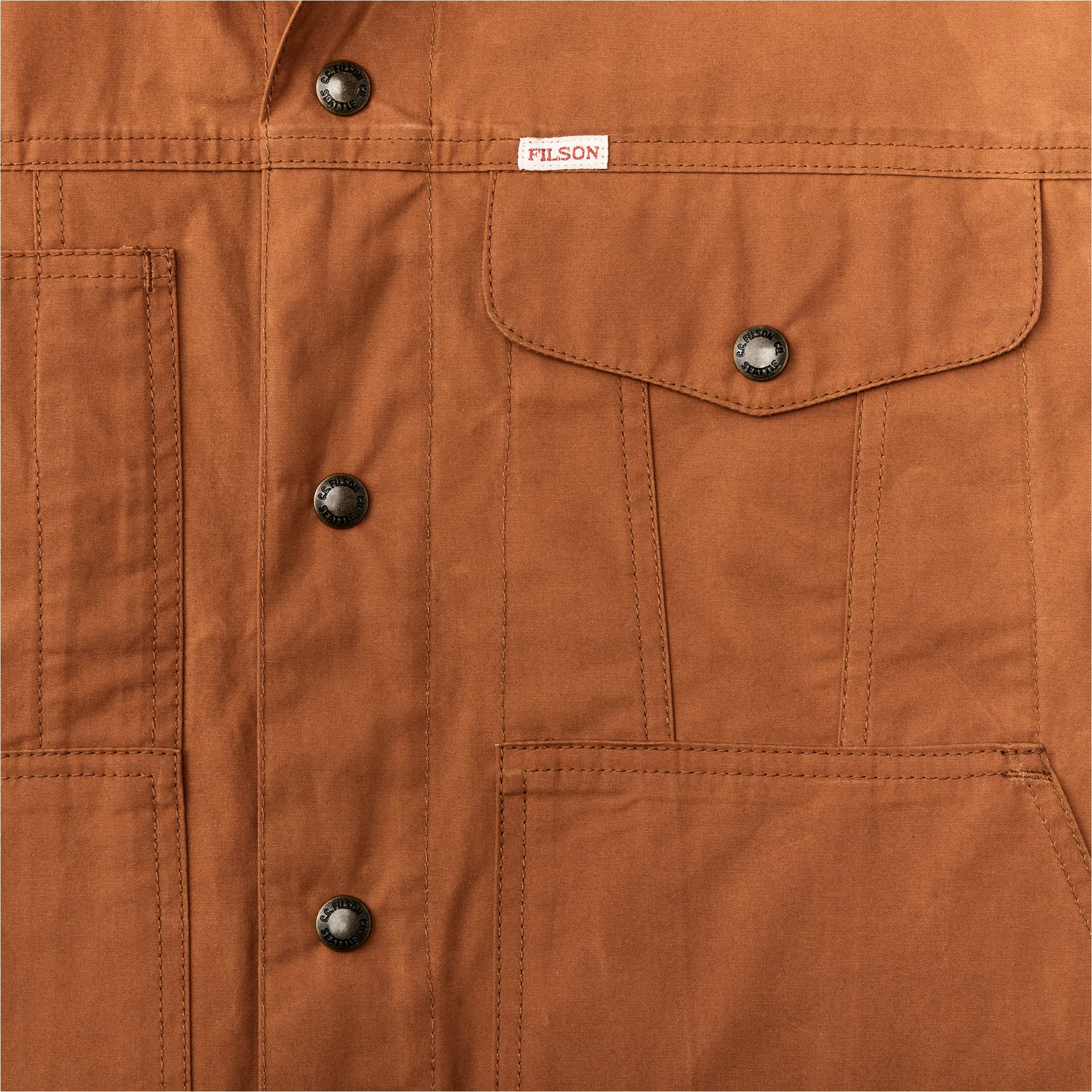 Dry Wax Short Cruiser Jacket - Bourbon sold by Filson product image thumbnail 4