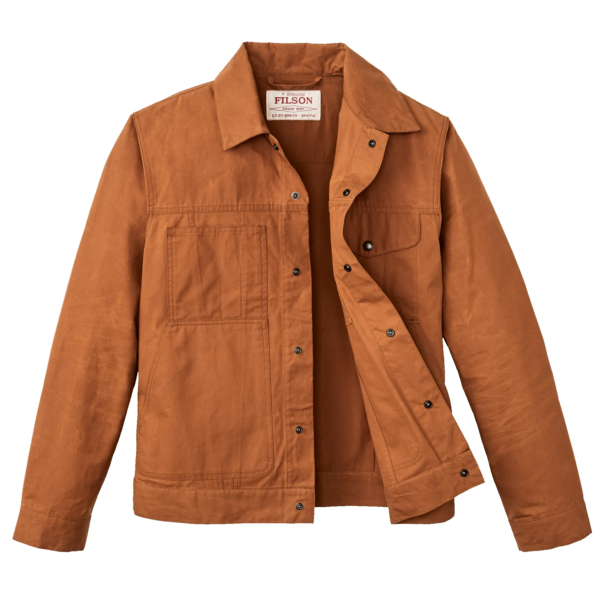 Dry Wax Short Cruiser Jacket - Bourbon sold by Filson product image thumbnail 3