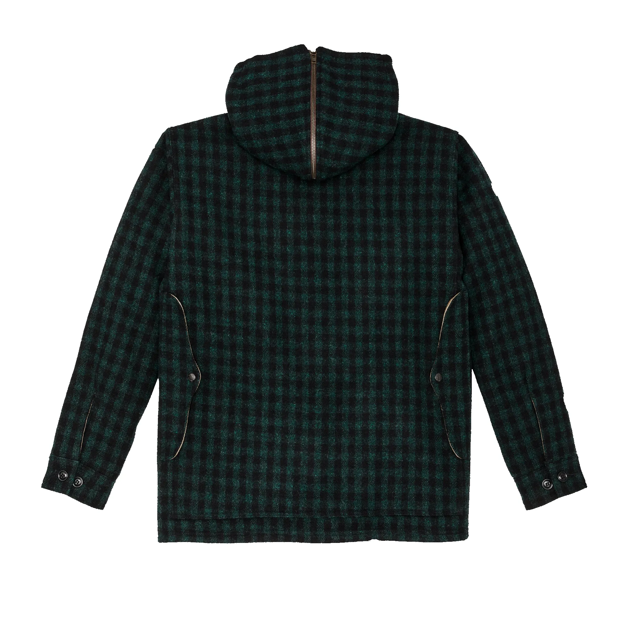 Mackinaw Wool Hooded Cruiser Jacket - Dark Timber / Black Check sold by Filson product image thumbnail 2