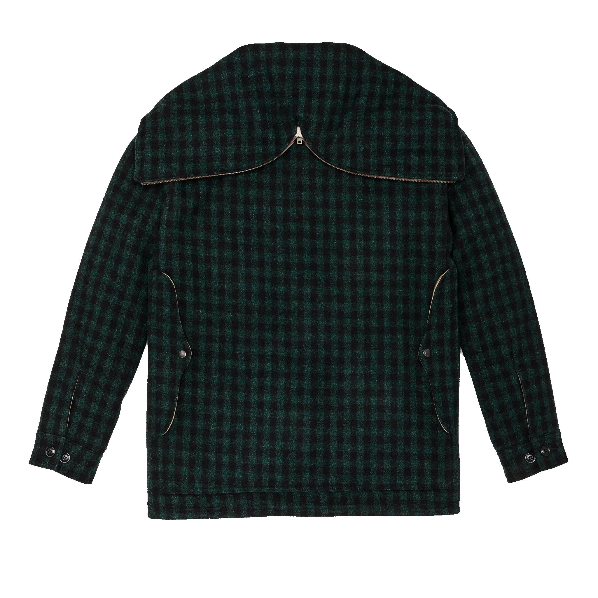 Mackinaw Wool Hooded Cruiser Jacket - Dark Timber / Black Check sold by Filson product image thumbnail 3