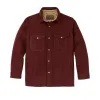 Lined Mackinaw Wool Jac-shirt - Dark Red / Black Houndstooth sold by Filson