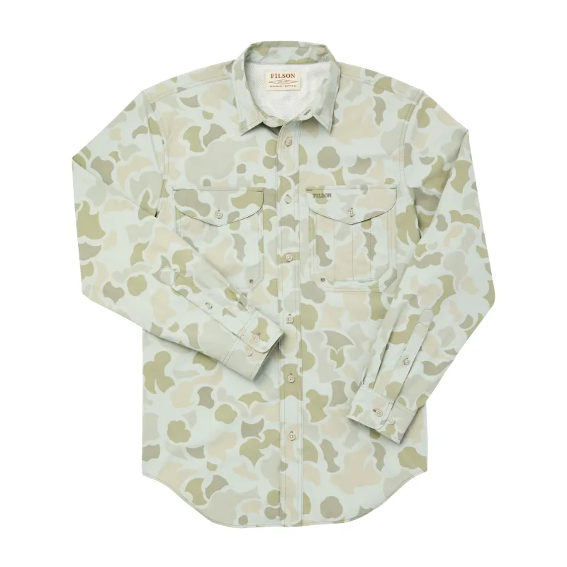 Twin Lakes Sport Shirt - Sage Shrub Camo sold by Filson