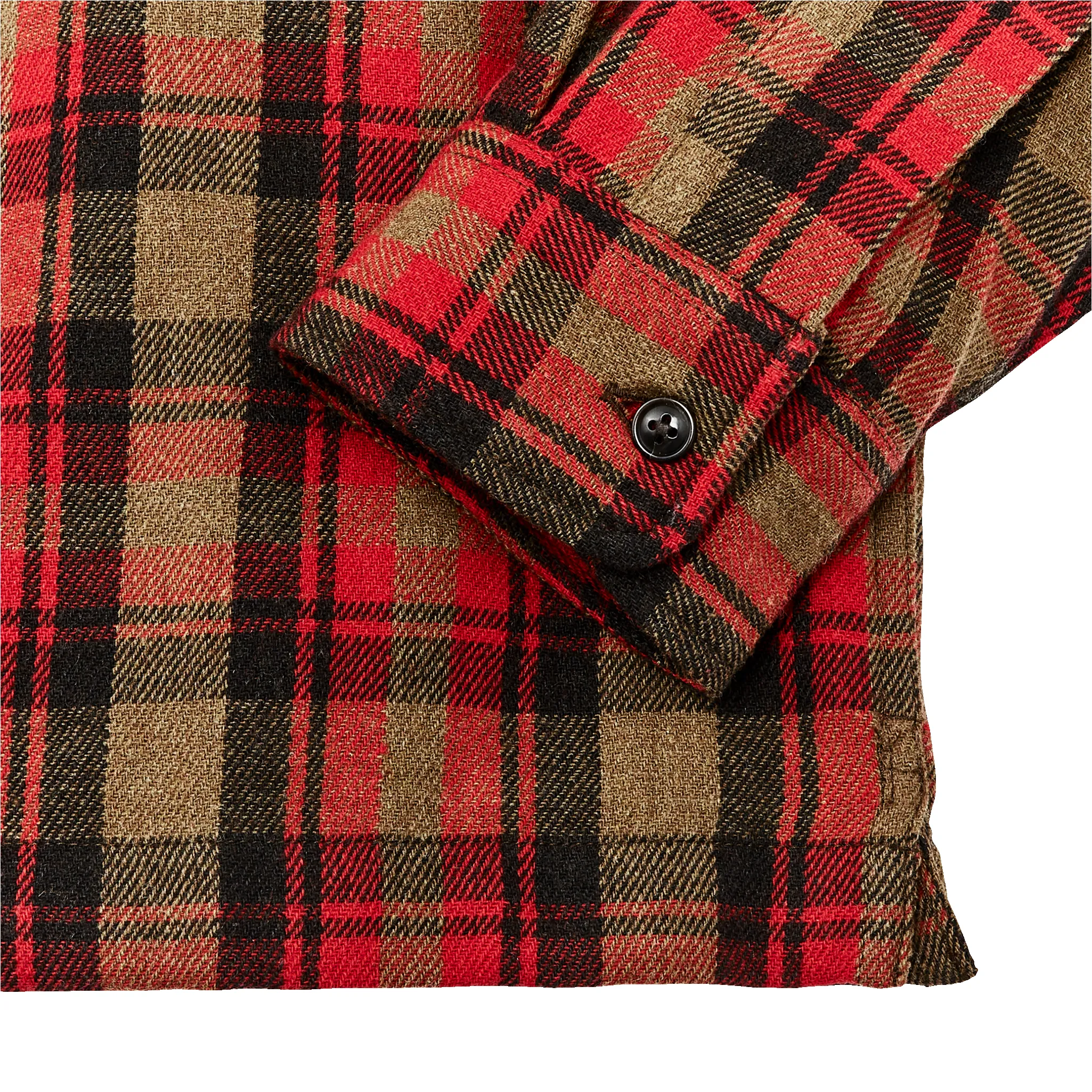Buckner Wool Camp Shirt - Red Dark Earth Brown Plaid sold by Filson product image thumbnail 5