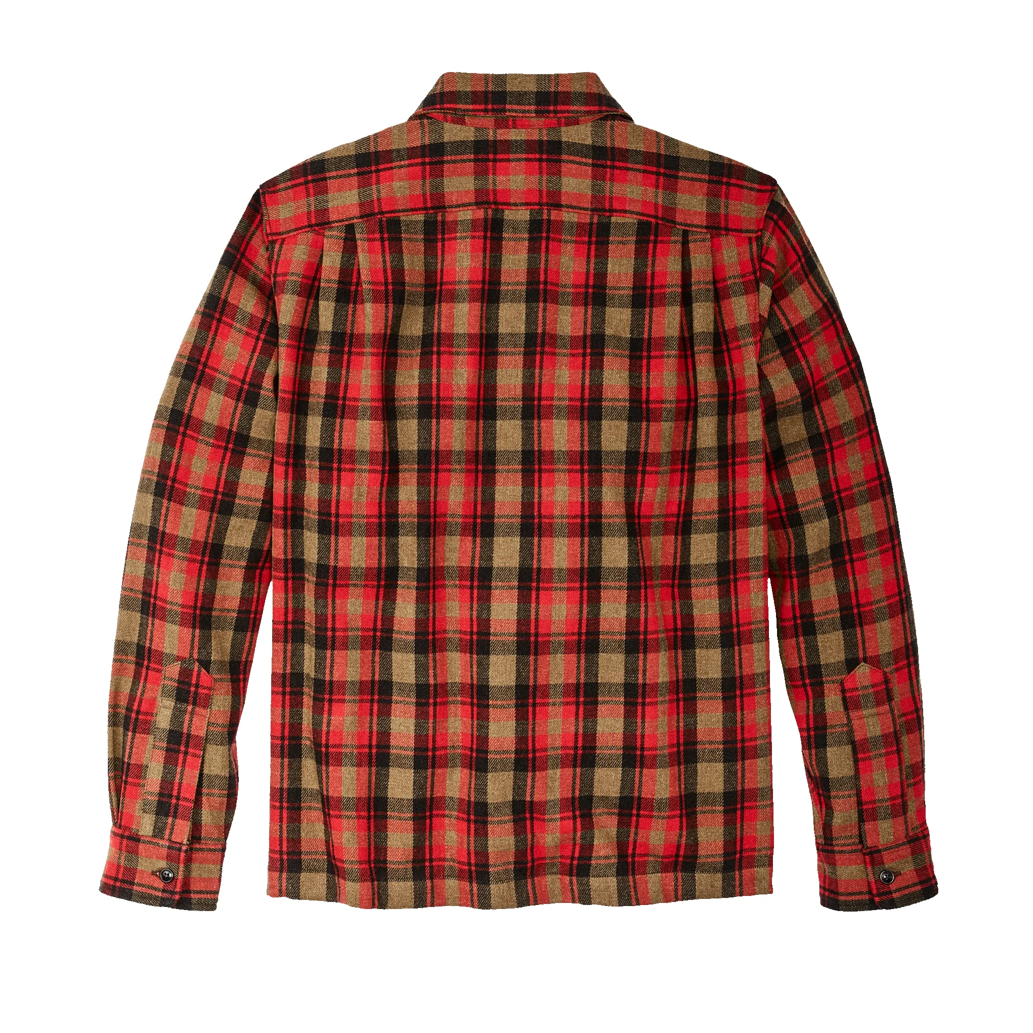 Buckner Wool Camp Shirt - Red Dark Earth Brown Plaid sold by Filson product image thumbnail 2