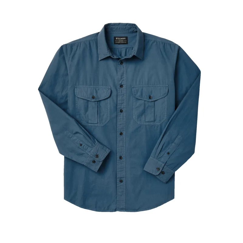 Filson's Washed Feather Cloth Shirt - Teal sold by Filson