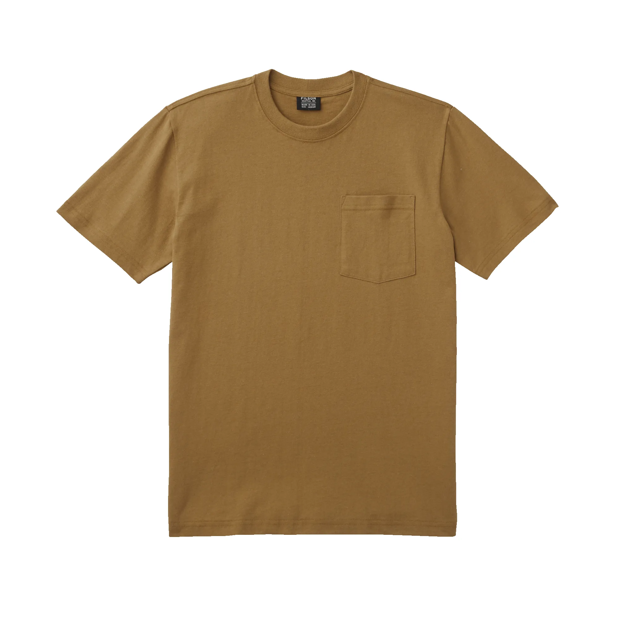 Outfitter Solid One Pocket T-shirt - Gold Ochre sold by Filson
