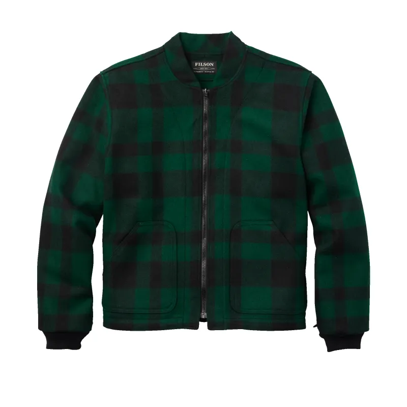 Mackinaw Wool Jacket Liner - Green / Black Plaid sold by Filson