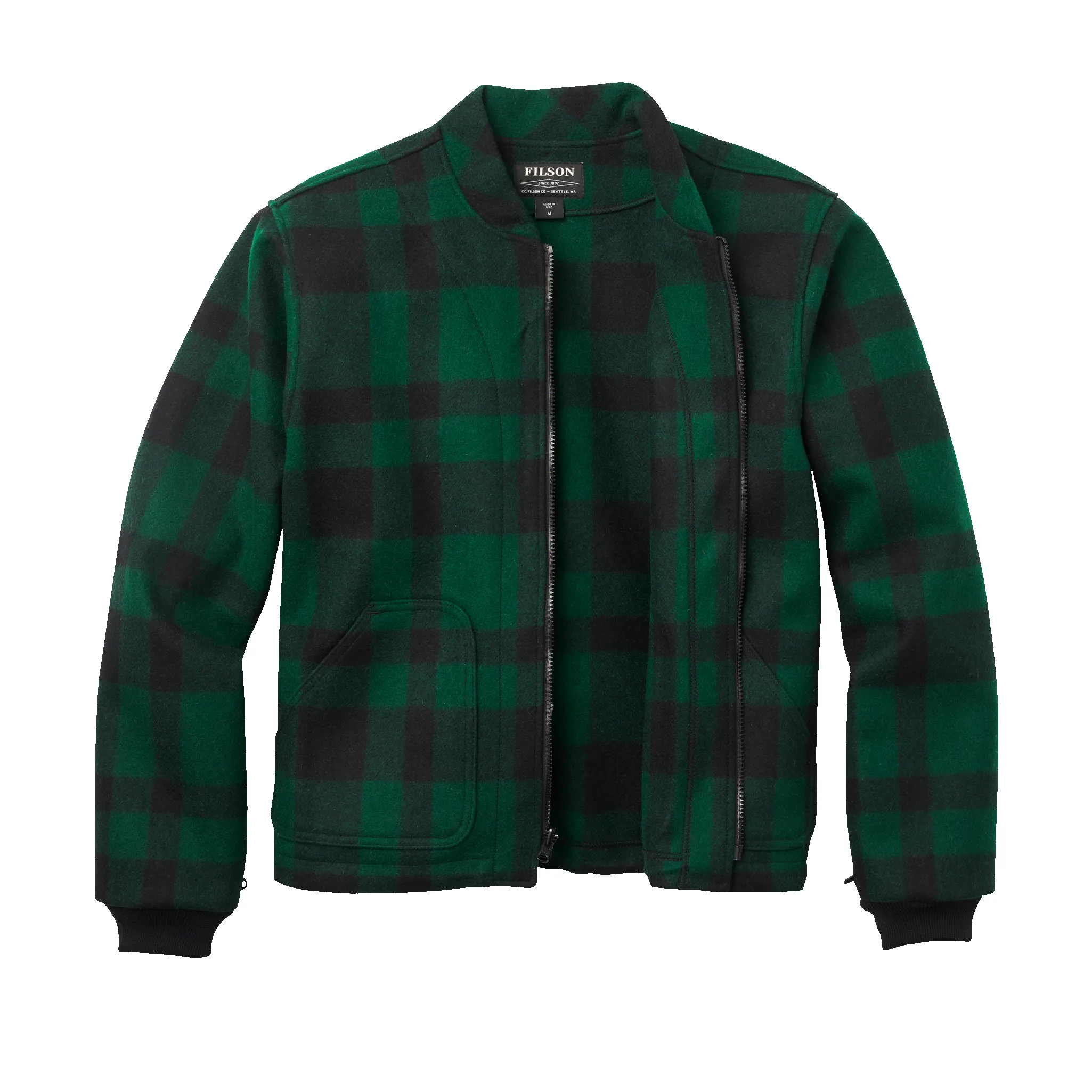 Mackinaw Wool Jacket Liner - Green / Black Plaid sold by Filson product image thumbnail 3