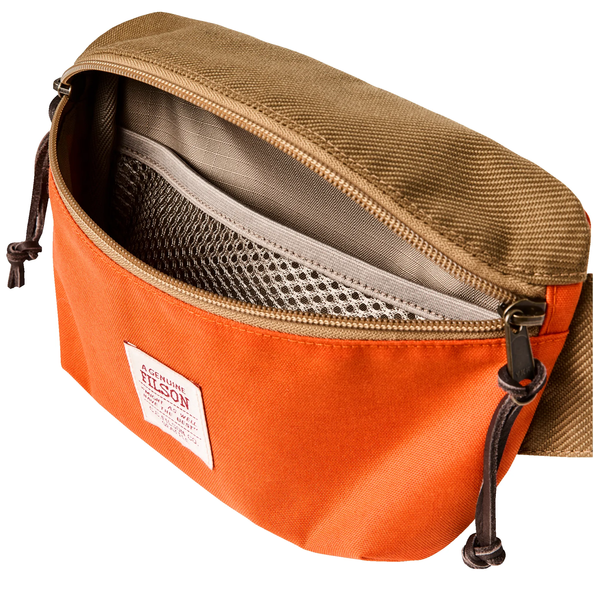 Surveyor Crossbody Pack - Dark Tan / Flame sold by Filson product image thumbnail 3