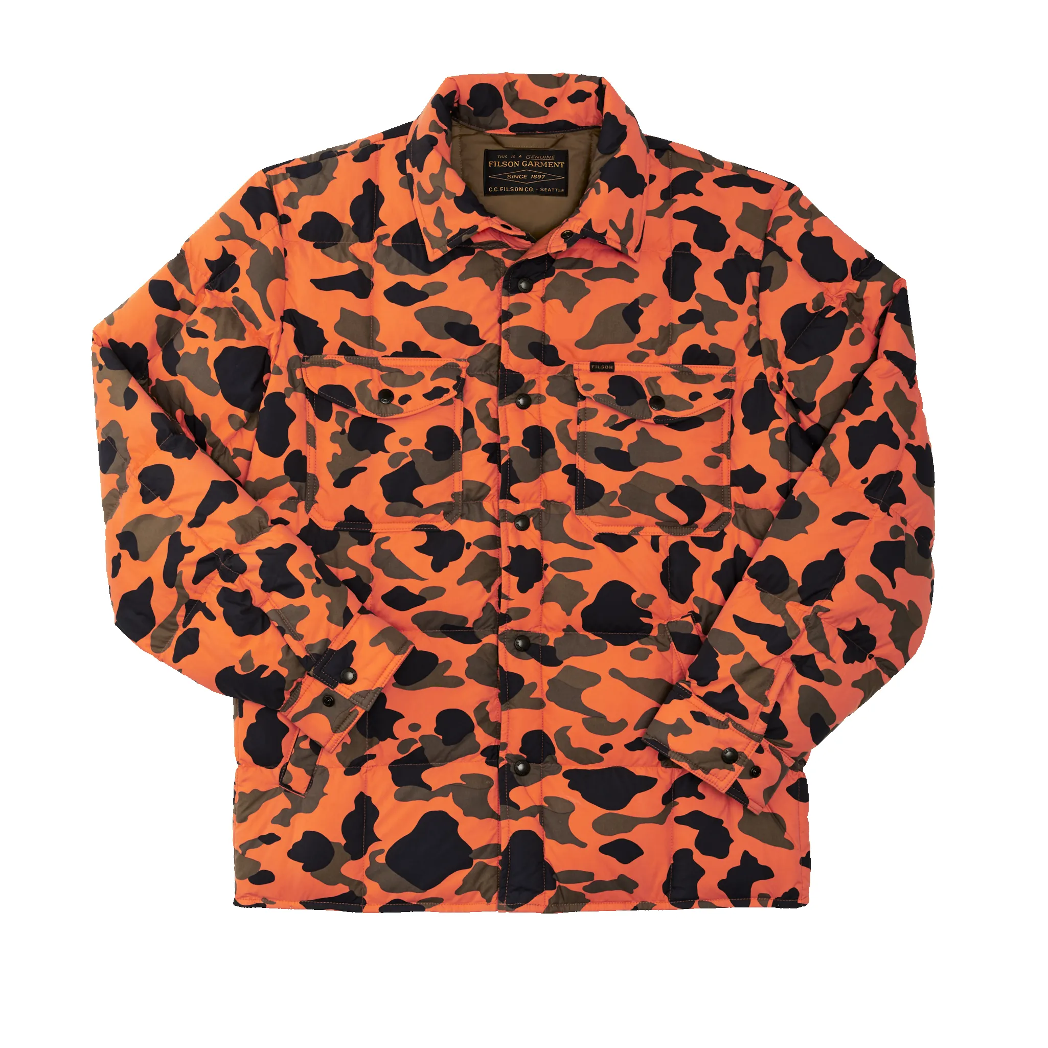 Lightweight Down Jac-shirt - Flame Camo sold by Filson
