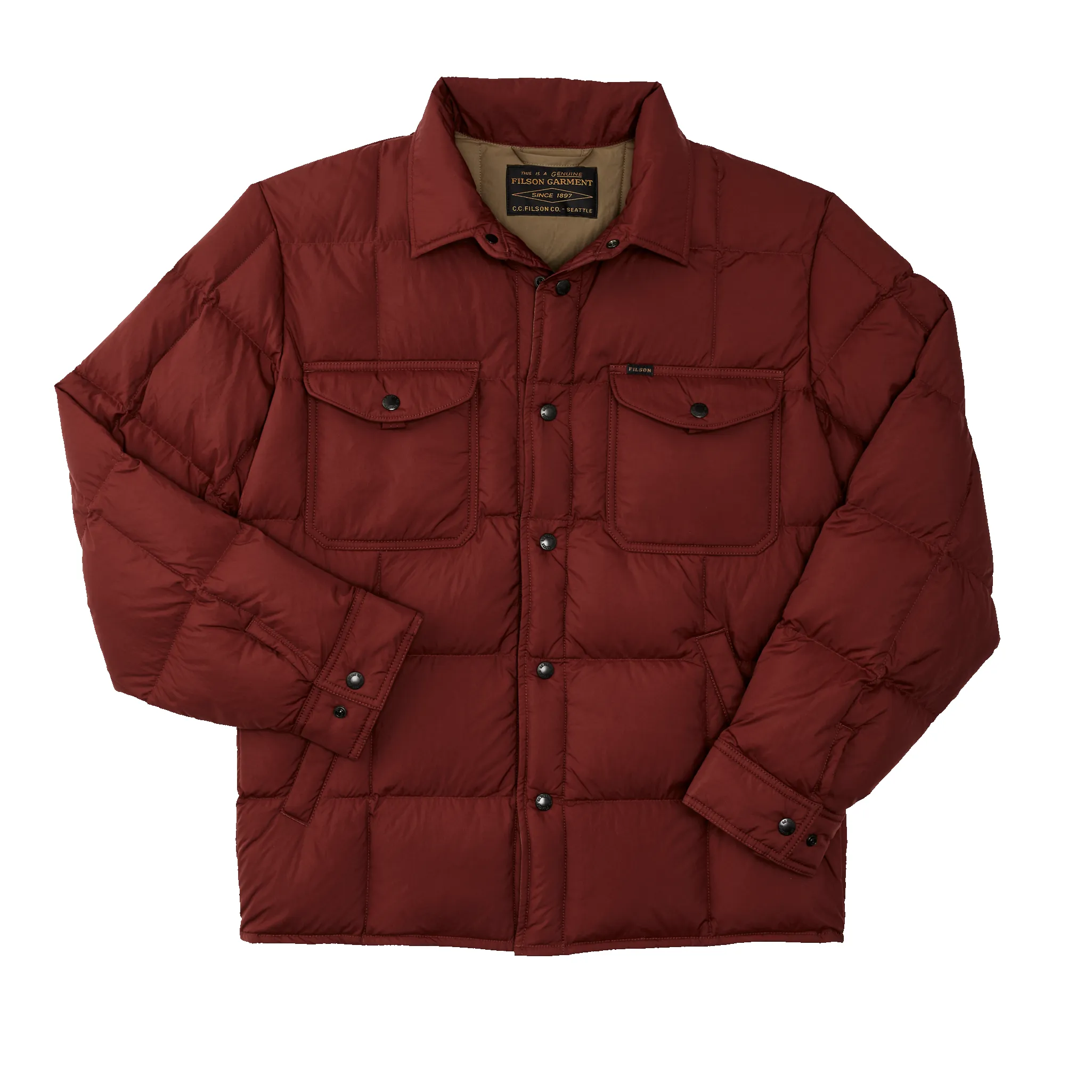 Lightweight Down Jac-shirt - Madder Red sold by Filson