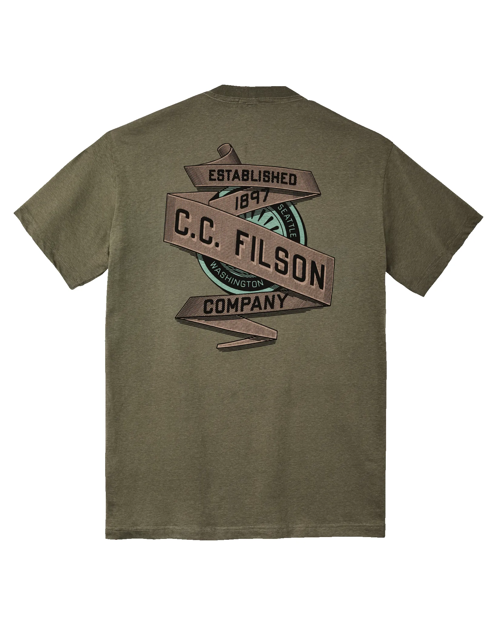 Ranger Graphic T-Shirt - Service Green / Banner sold by Filson product image thumbnail 2