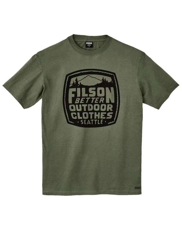 Ranger Graphic T-Shirt - Service Green / Vintage Seal sold by Filson