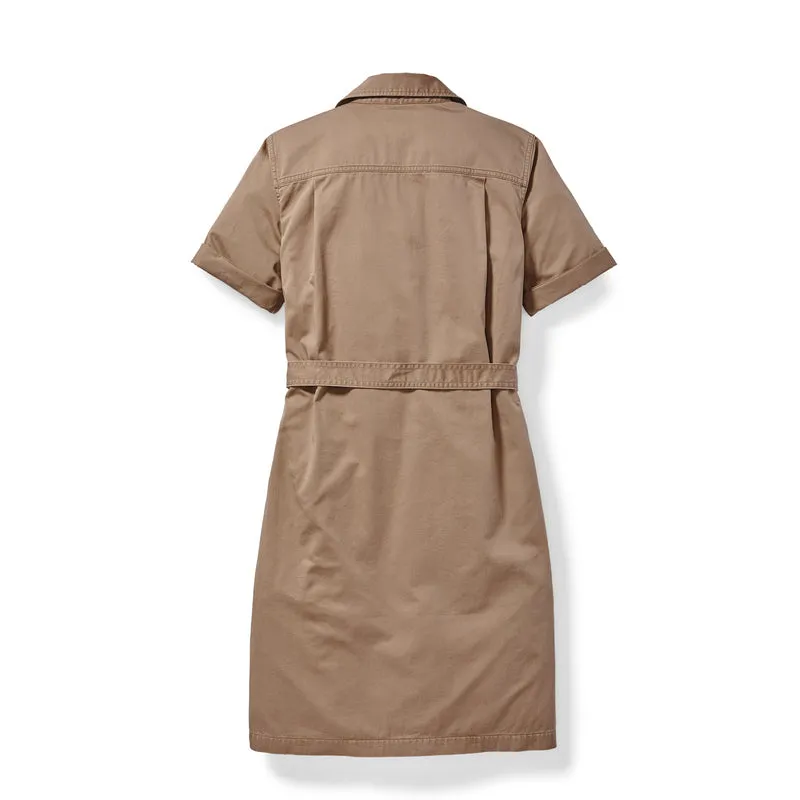 Women's Colville Short-sleeve Shirt Dress - Dark Tan sold by Filson product image thumbnail 2