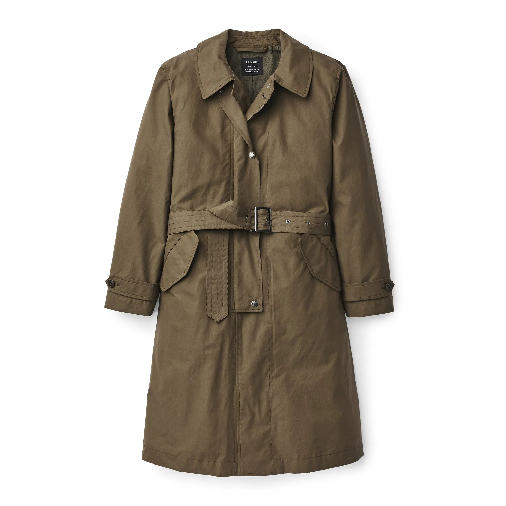 Women's Sawyer Trench Coat - Marsh Olive sold by Filson product image thumbnail 3