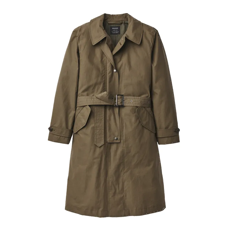 Women's Sawyer Trench Coat - Marsh Olive sold by Filson